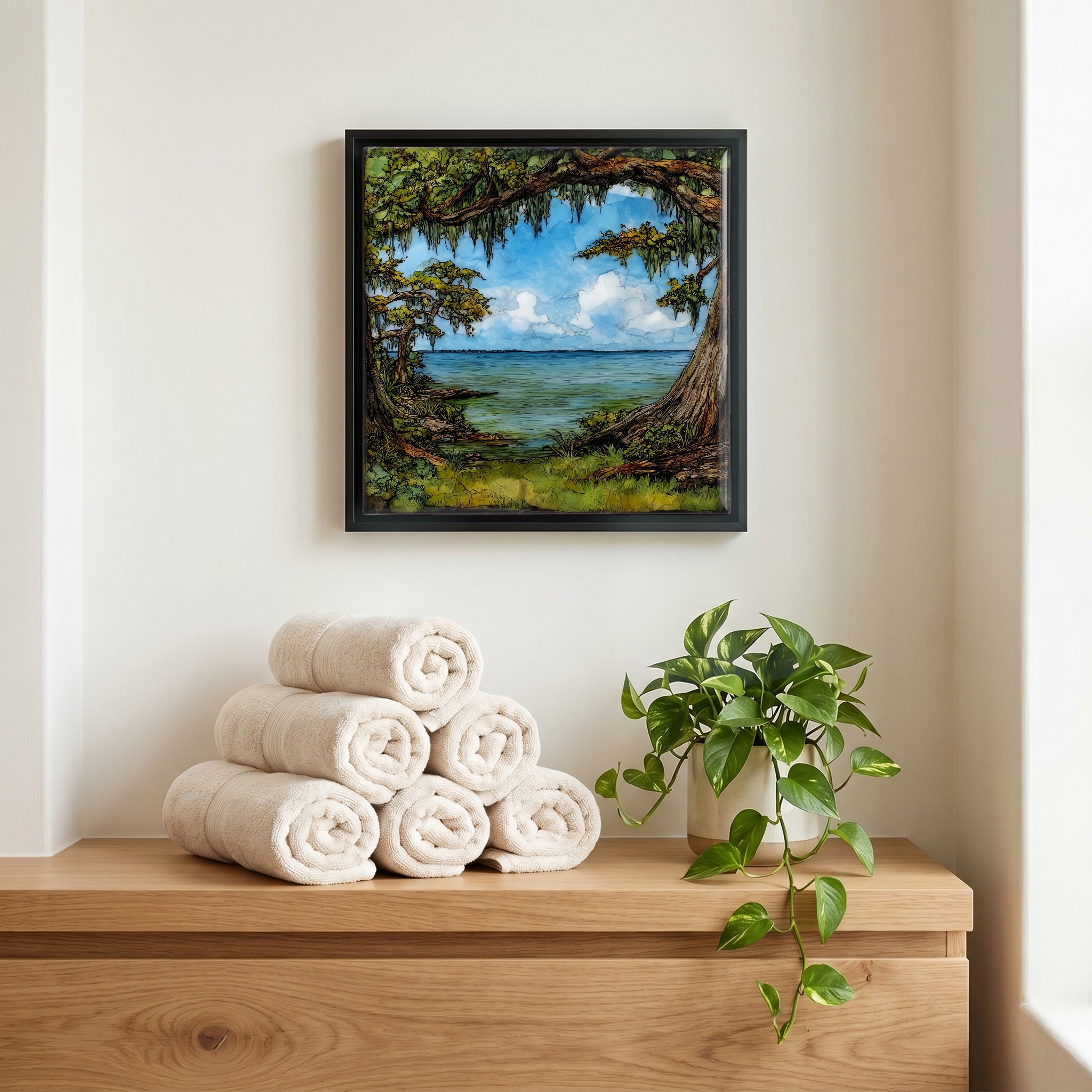 A quiet corner of the bath.