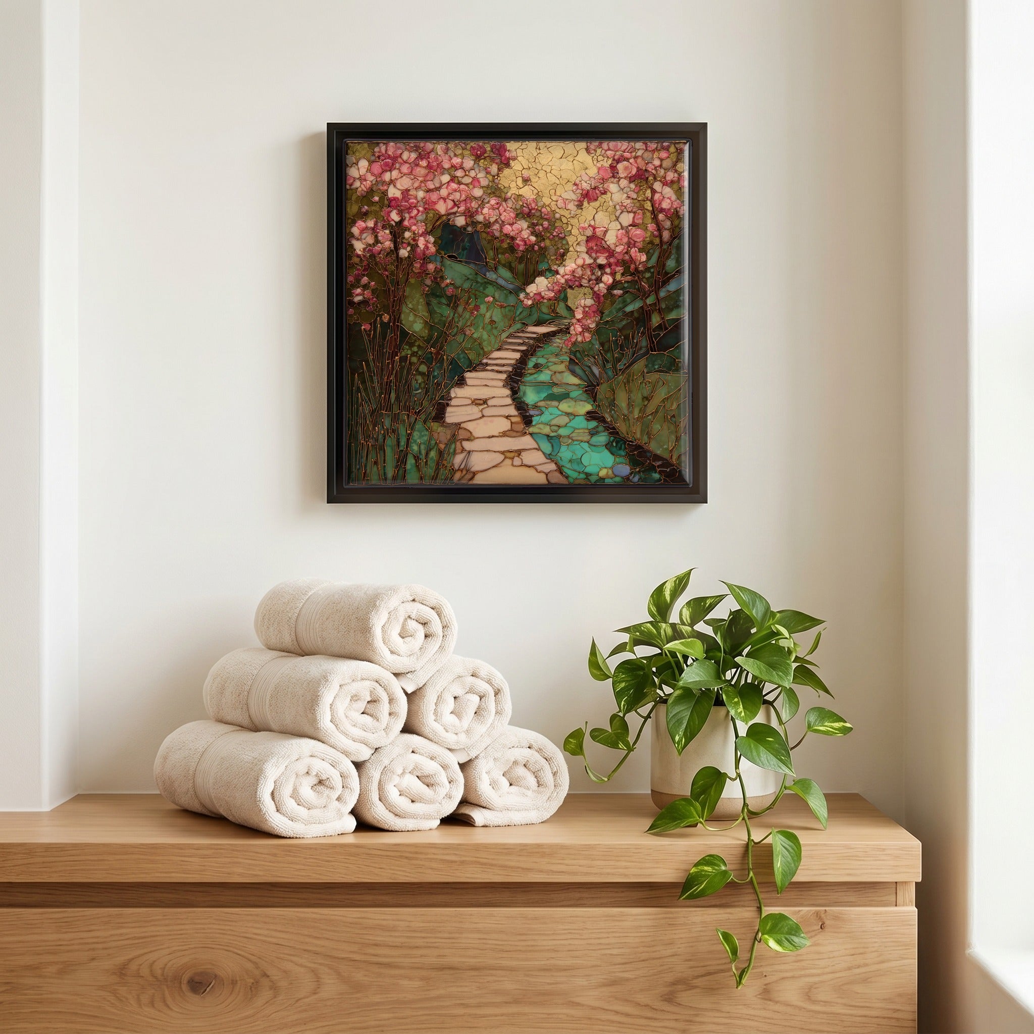 A quiet corner of the bath.