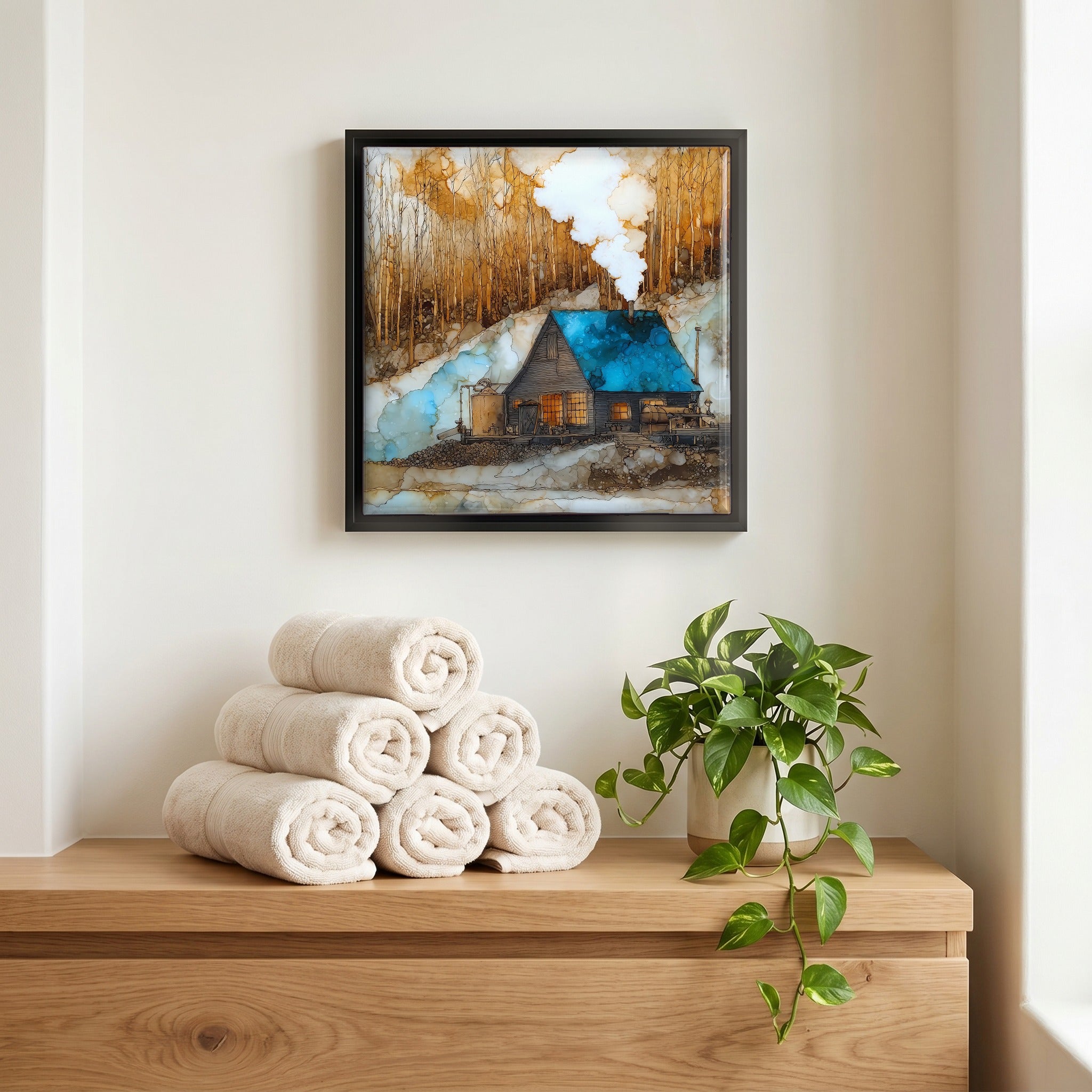 A quiet corner of the bath.