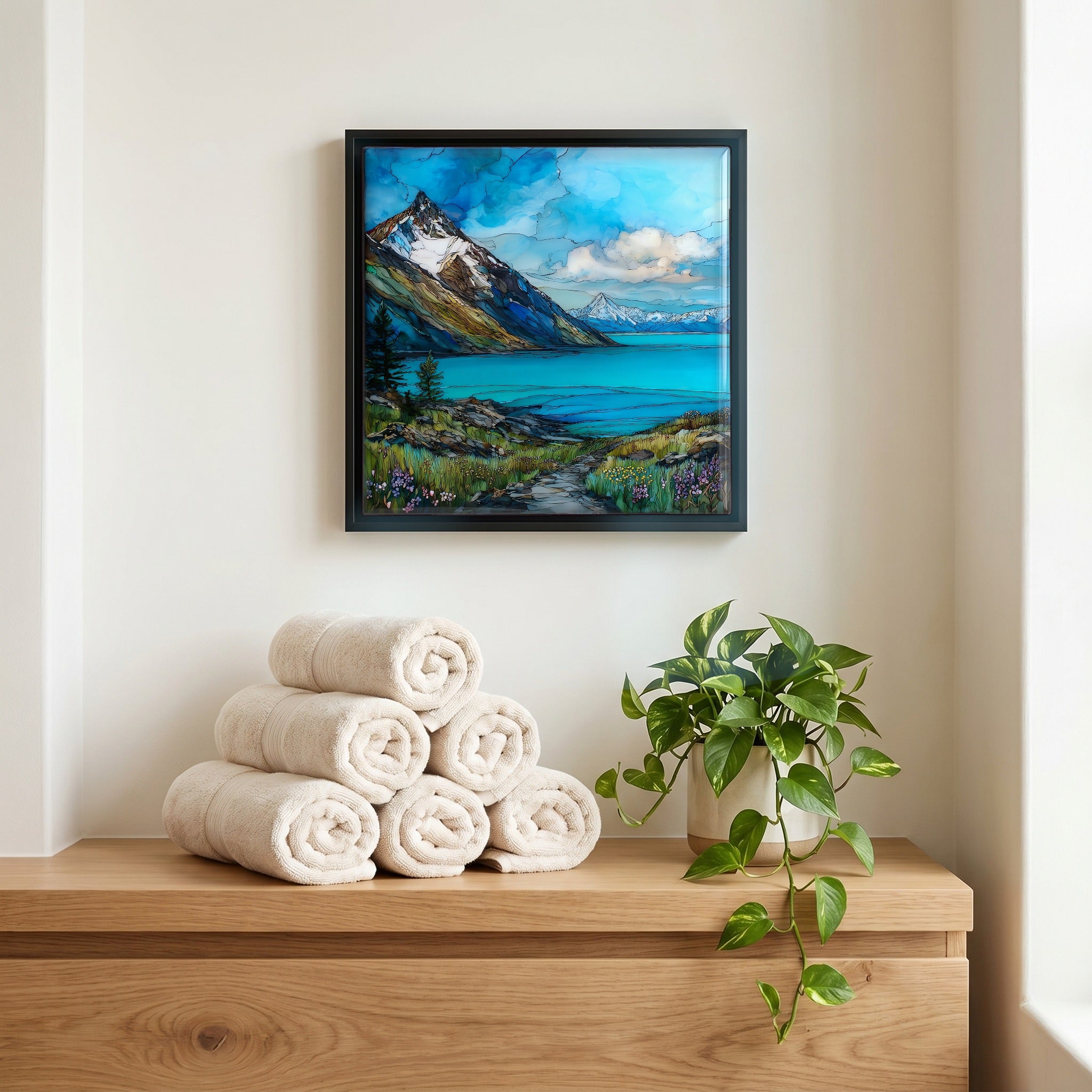A quiet corner of the bath.