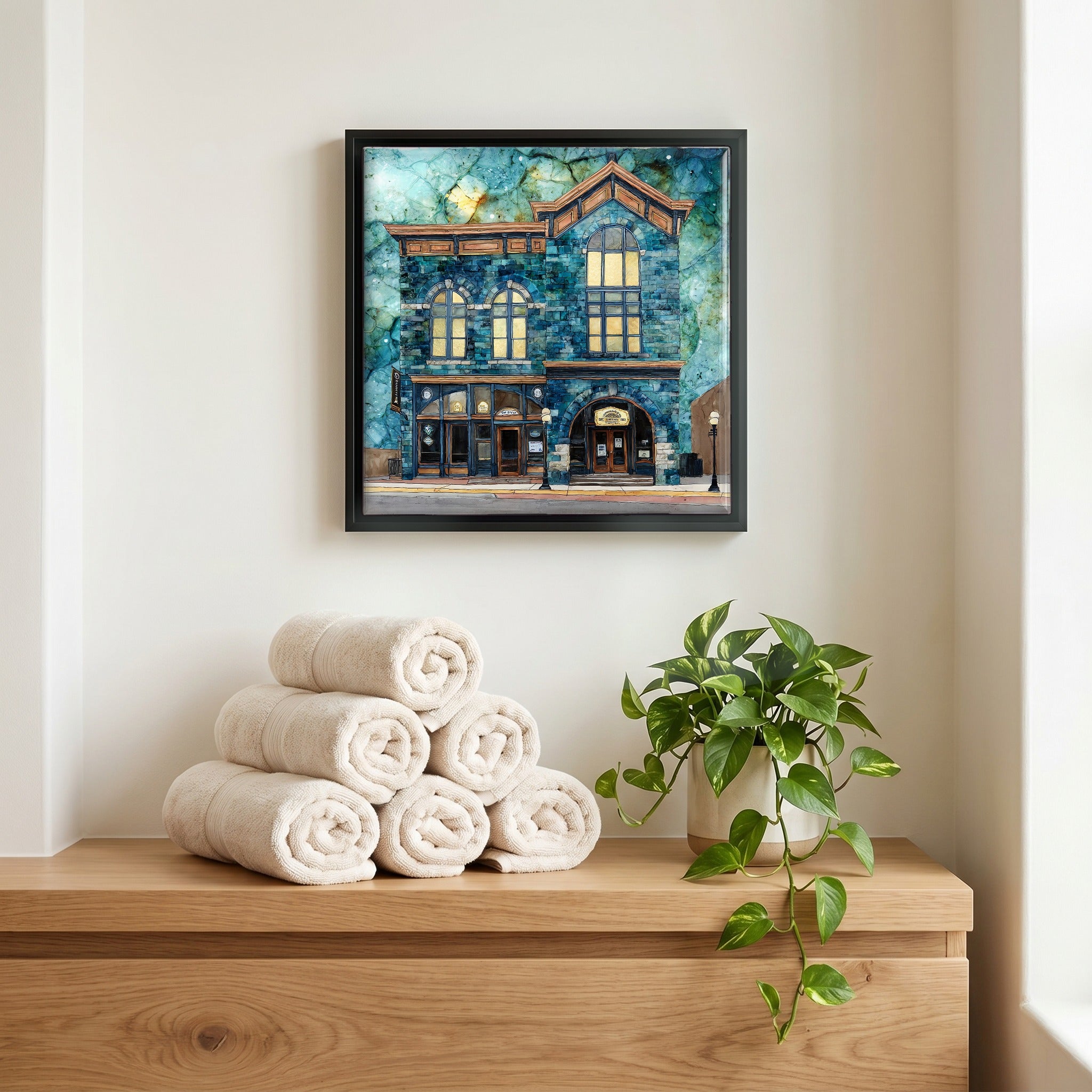 A quiet corner of the bath.