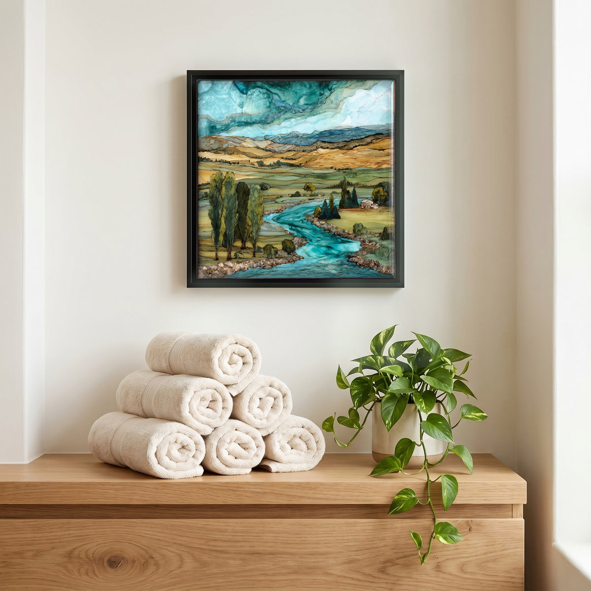 A quiet corner of the bath.