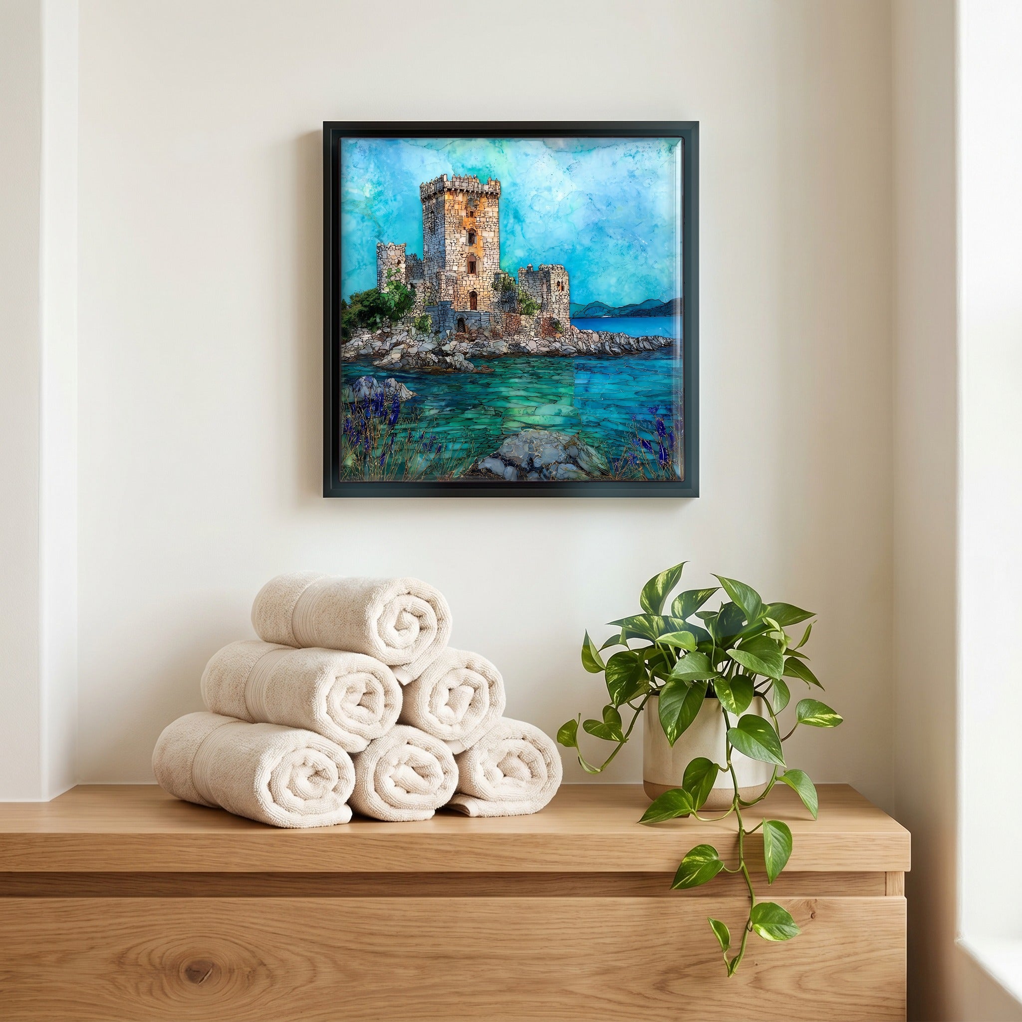 A quiet corner of the bath.