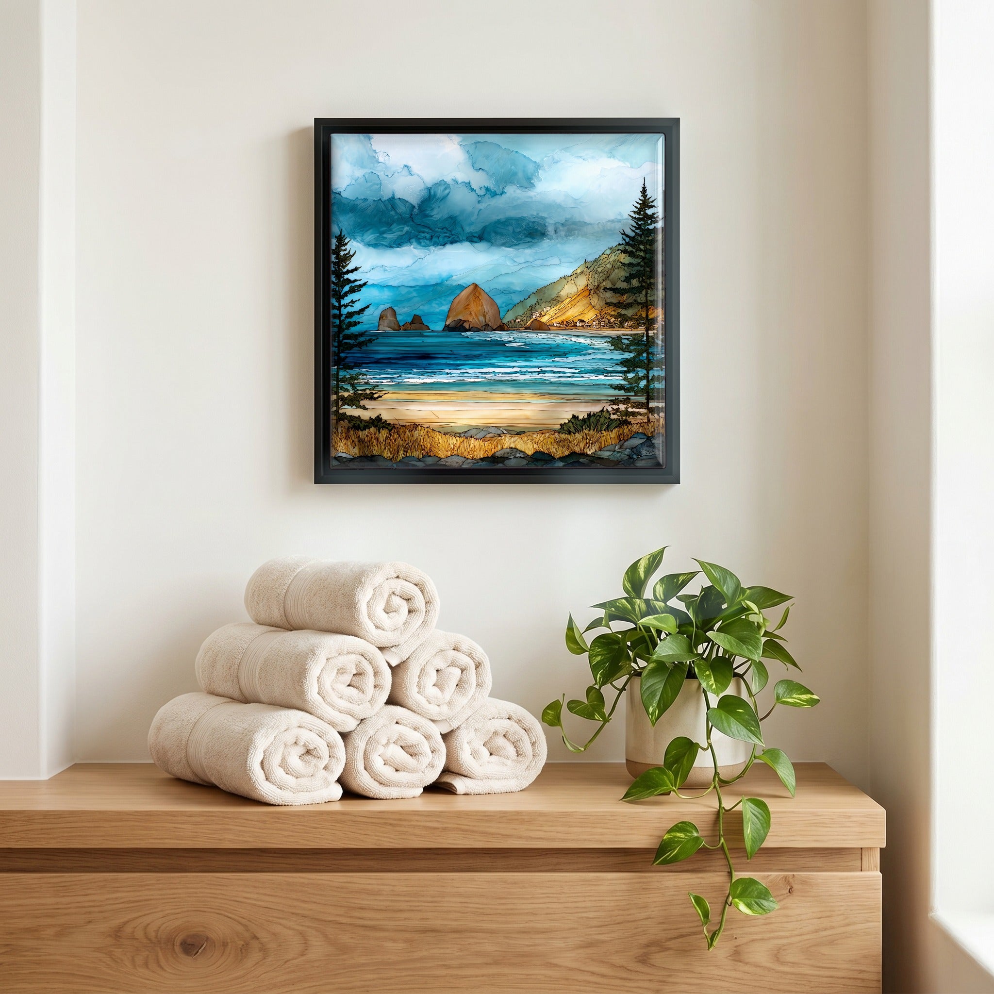 A quiet corner of the bath.
