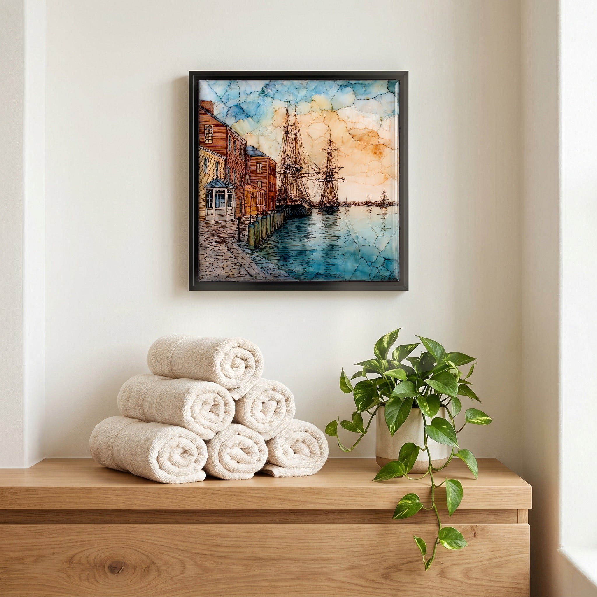 A quiet corner of the bath.