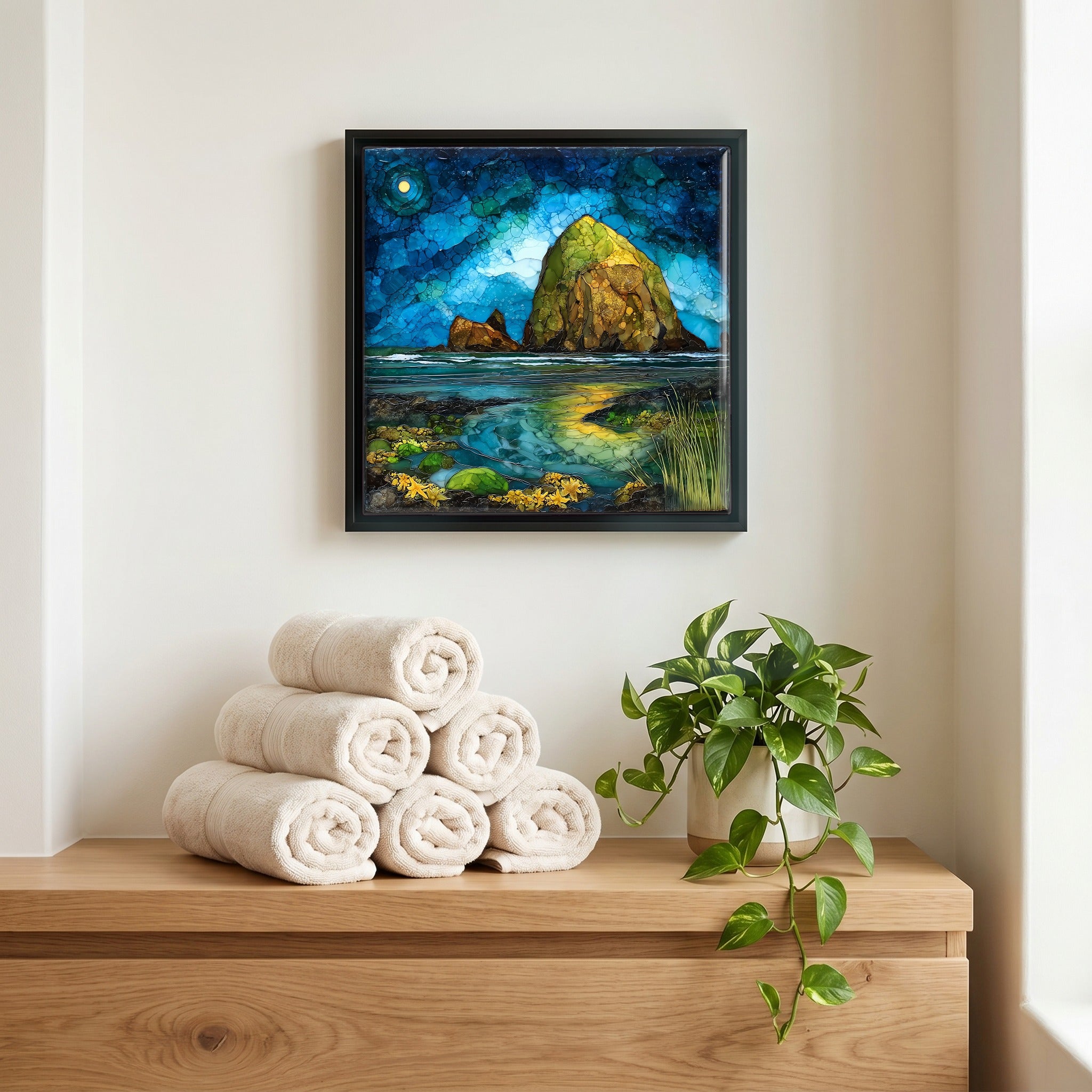 A quiet corner of the bath.
