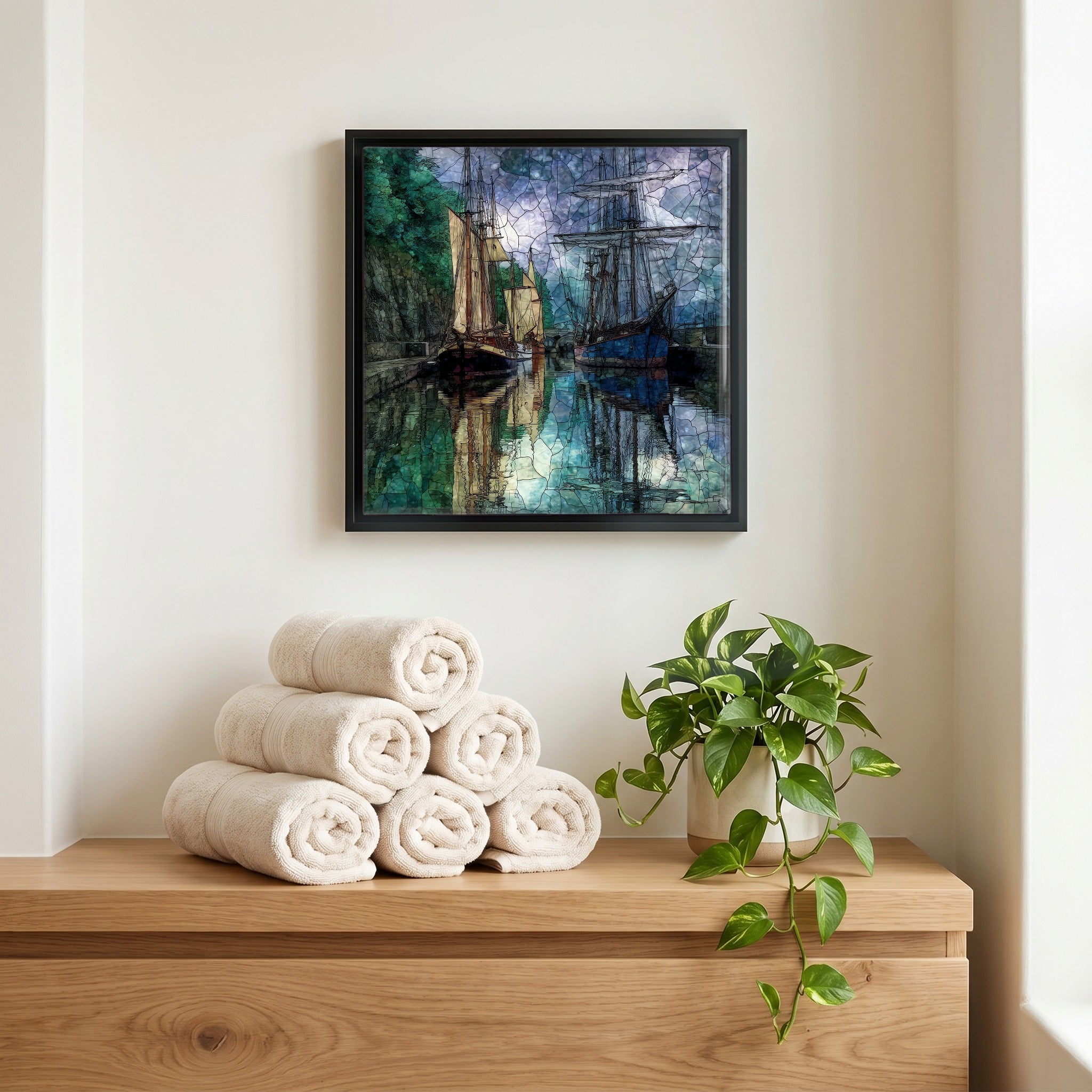 A quiet corner of the bath.