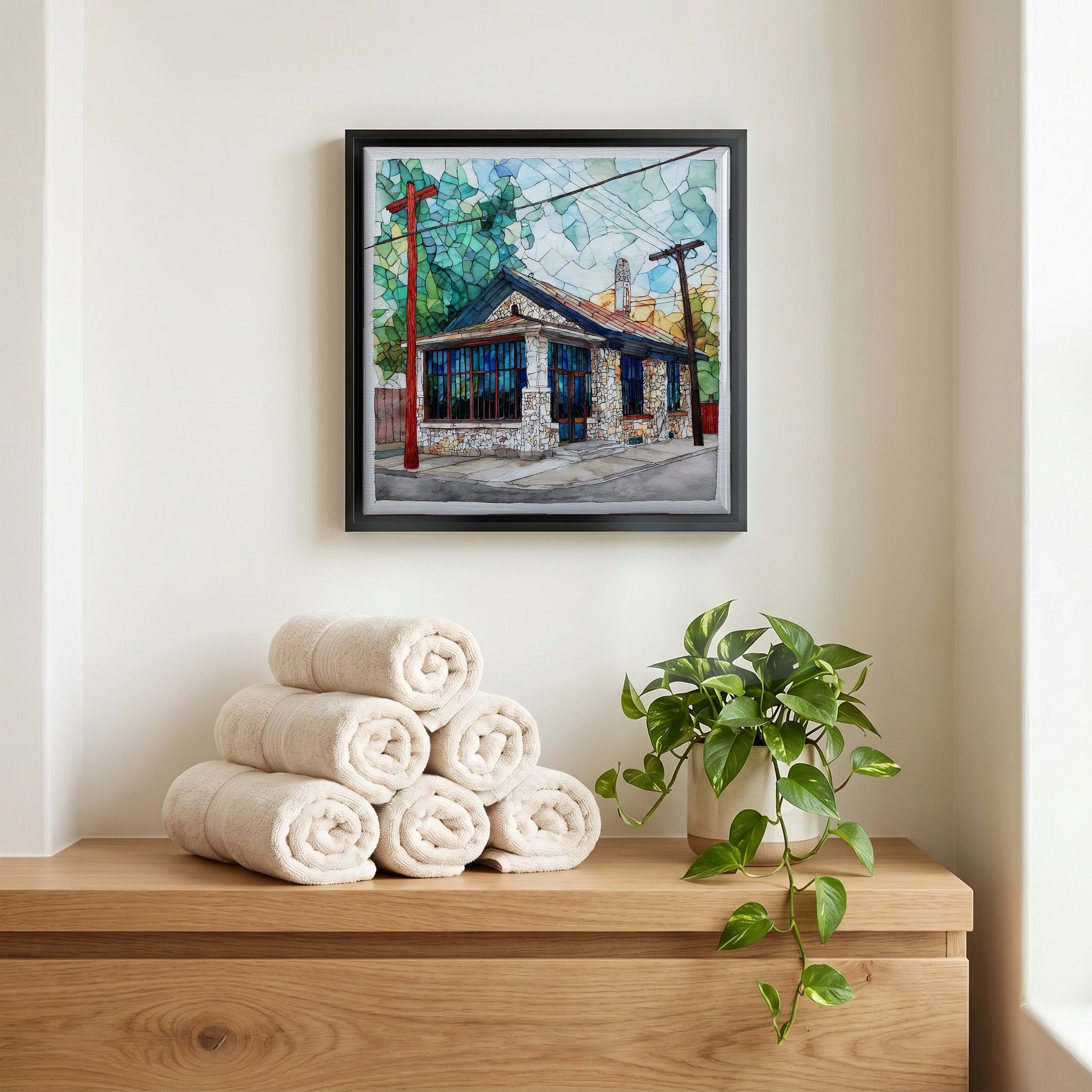 A quiet corner of the bath.