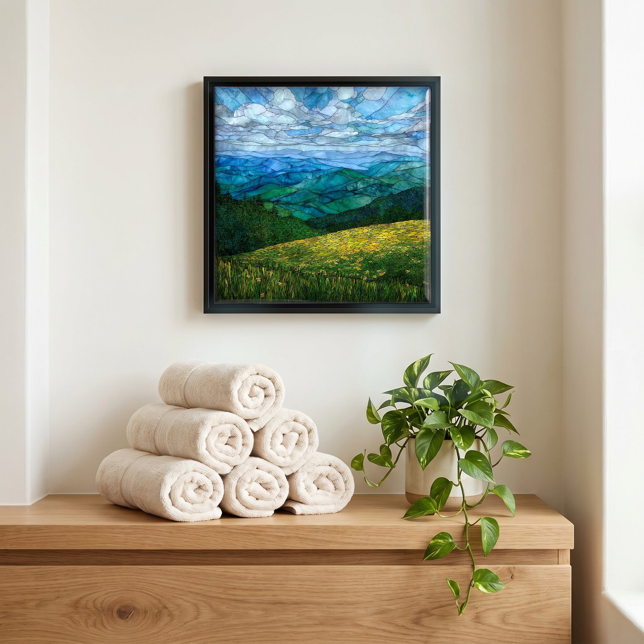 A quiet corner of the bath.