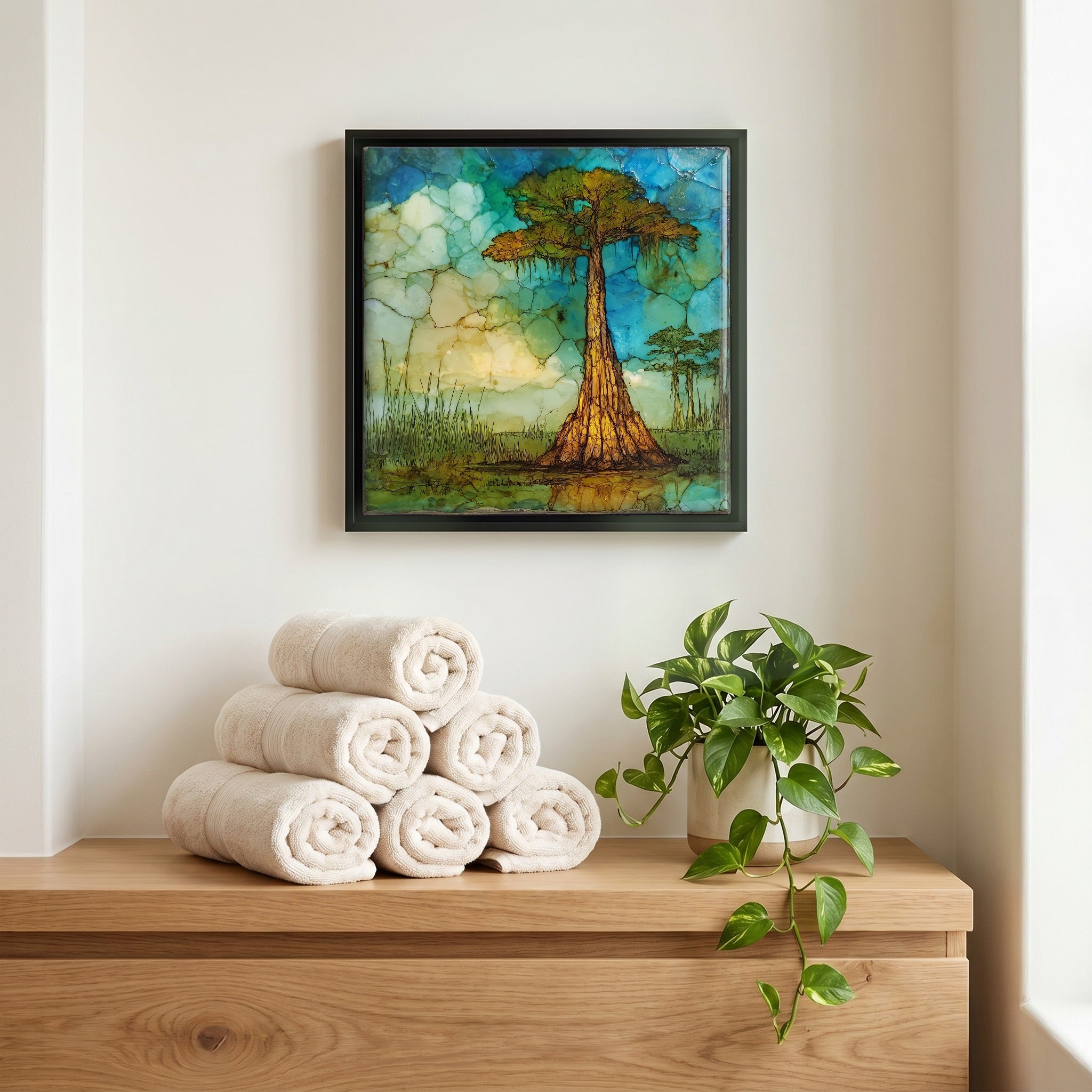 A quiet corner of the bath.