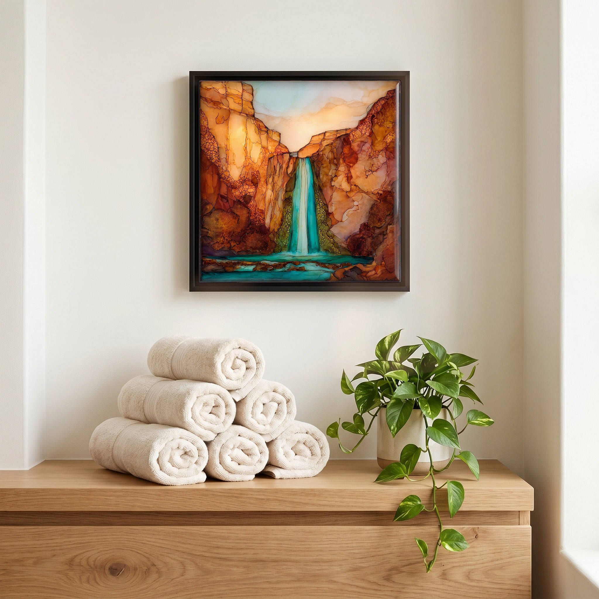 A quiet corner of the bath.