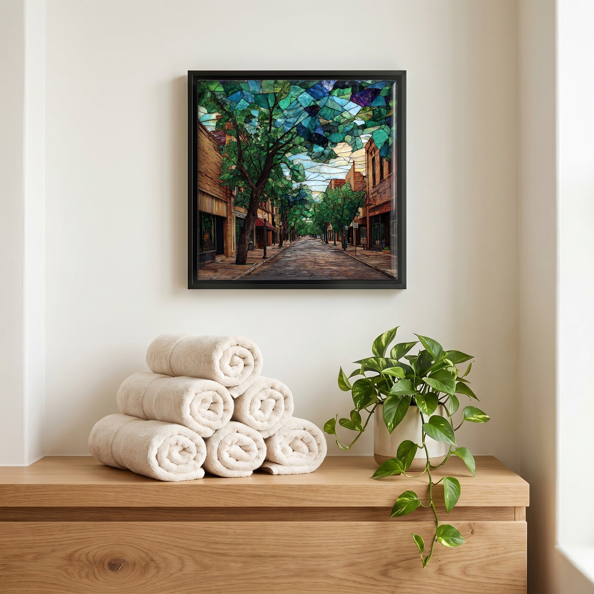 A quiet corner of the bath.