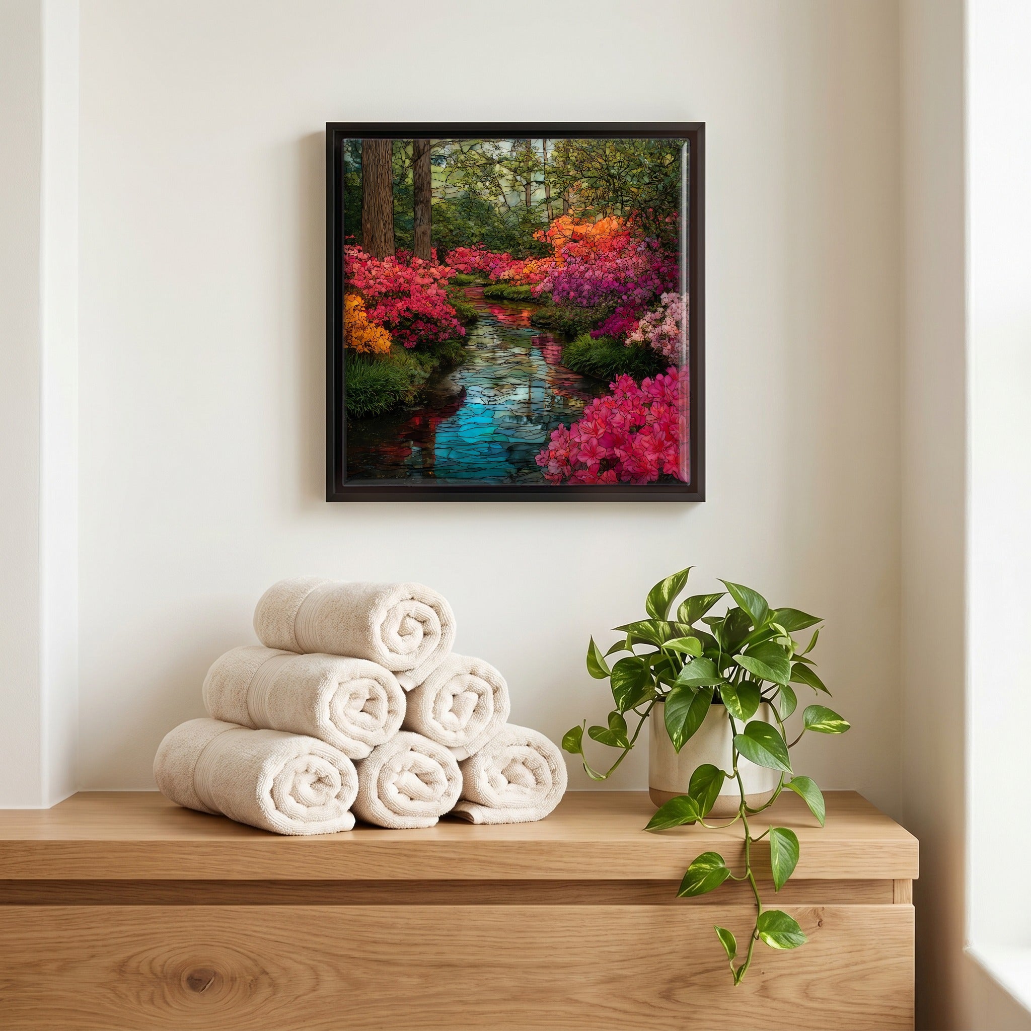 A quiet corner of the bath.