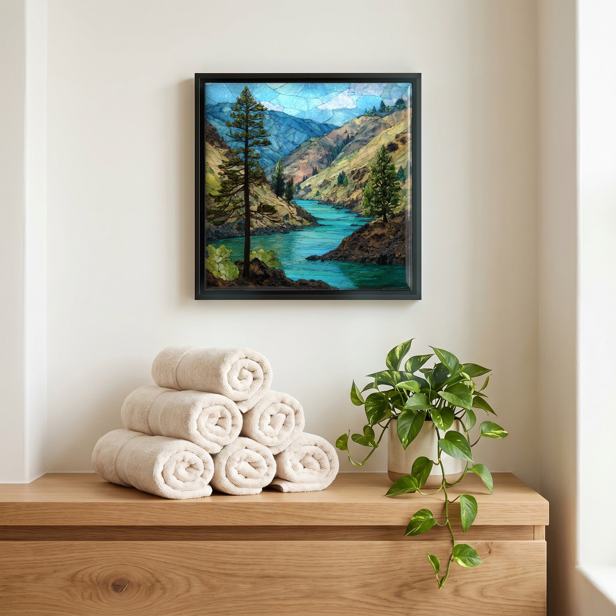 A quiet corner of the bath.