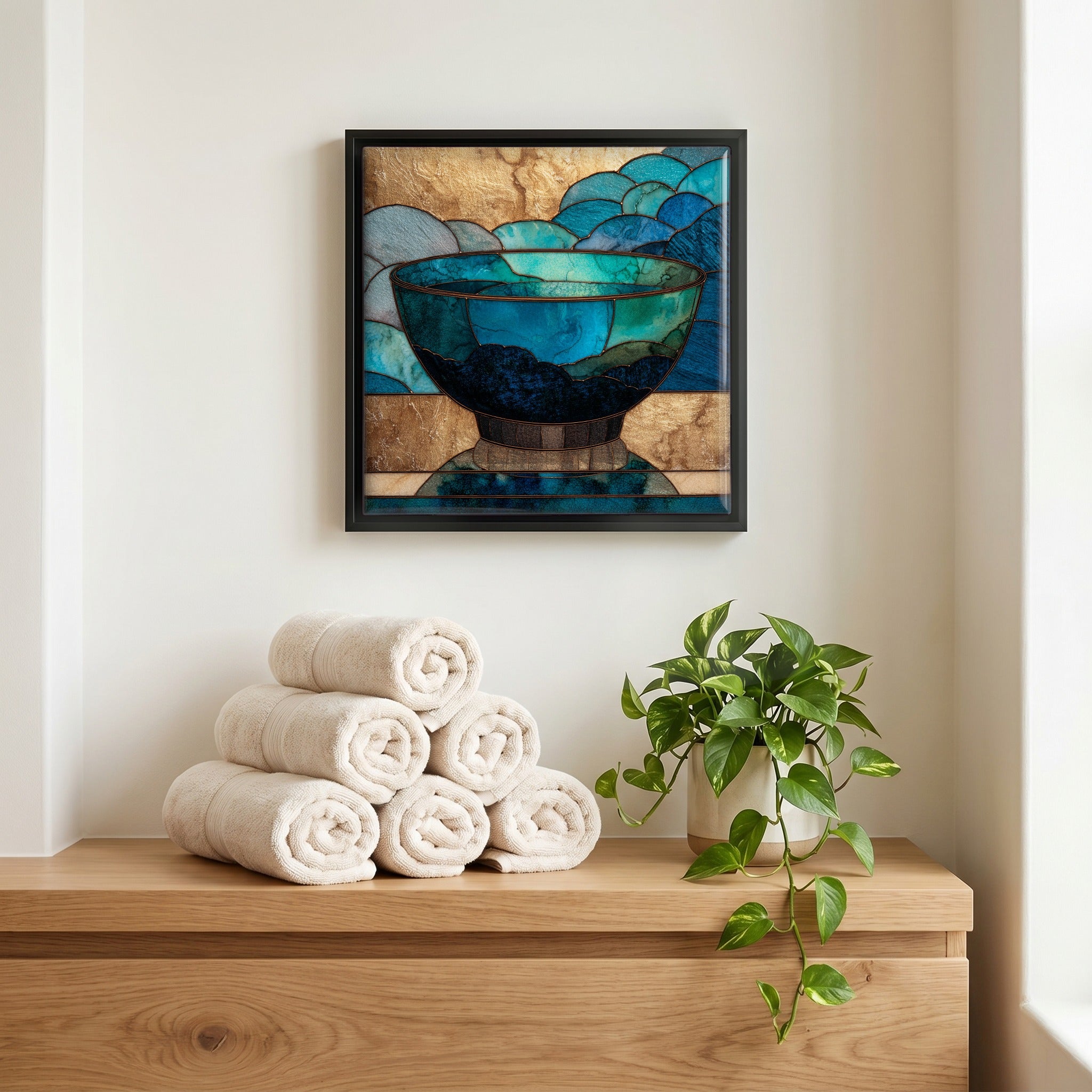 A quiet corner of the bath.