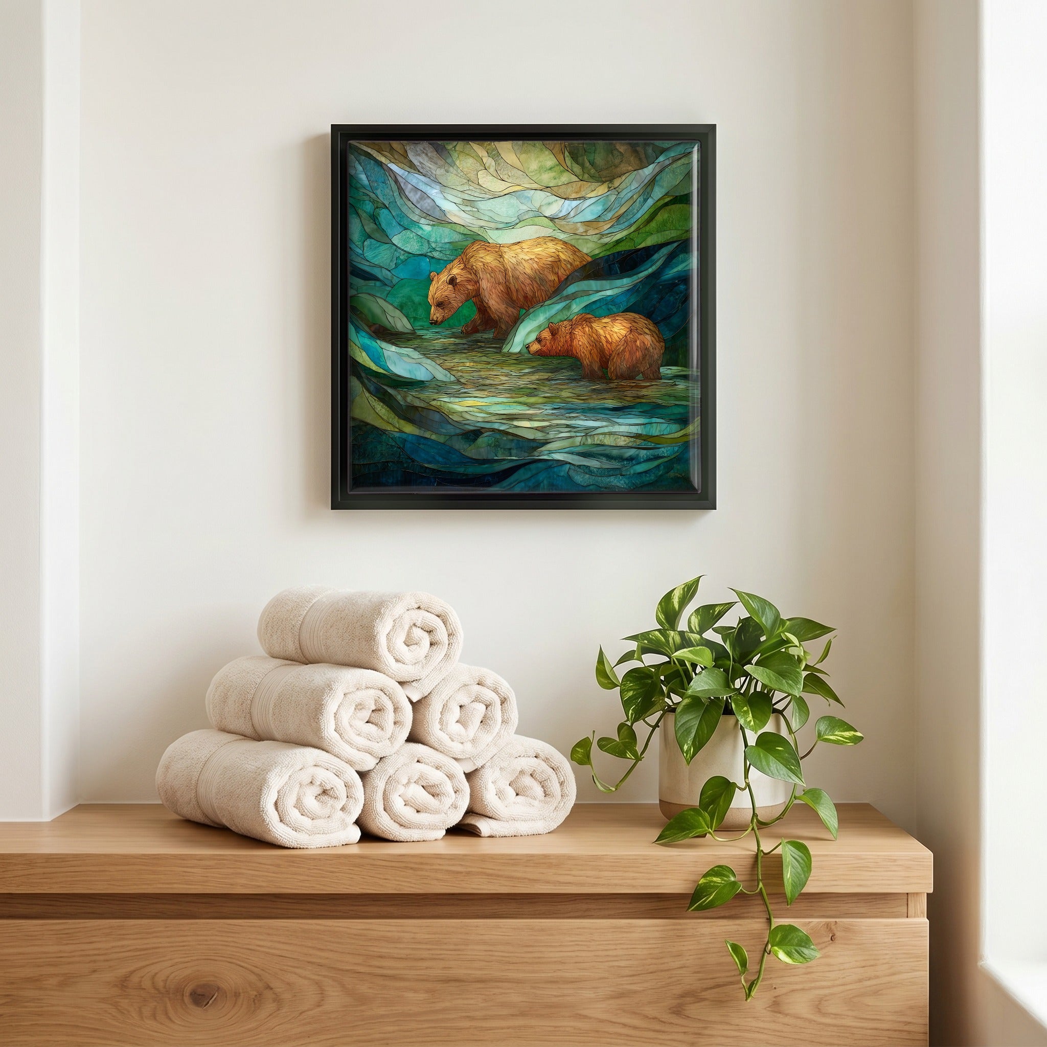 A quiet corner of the bath.
