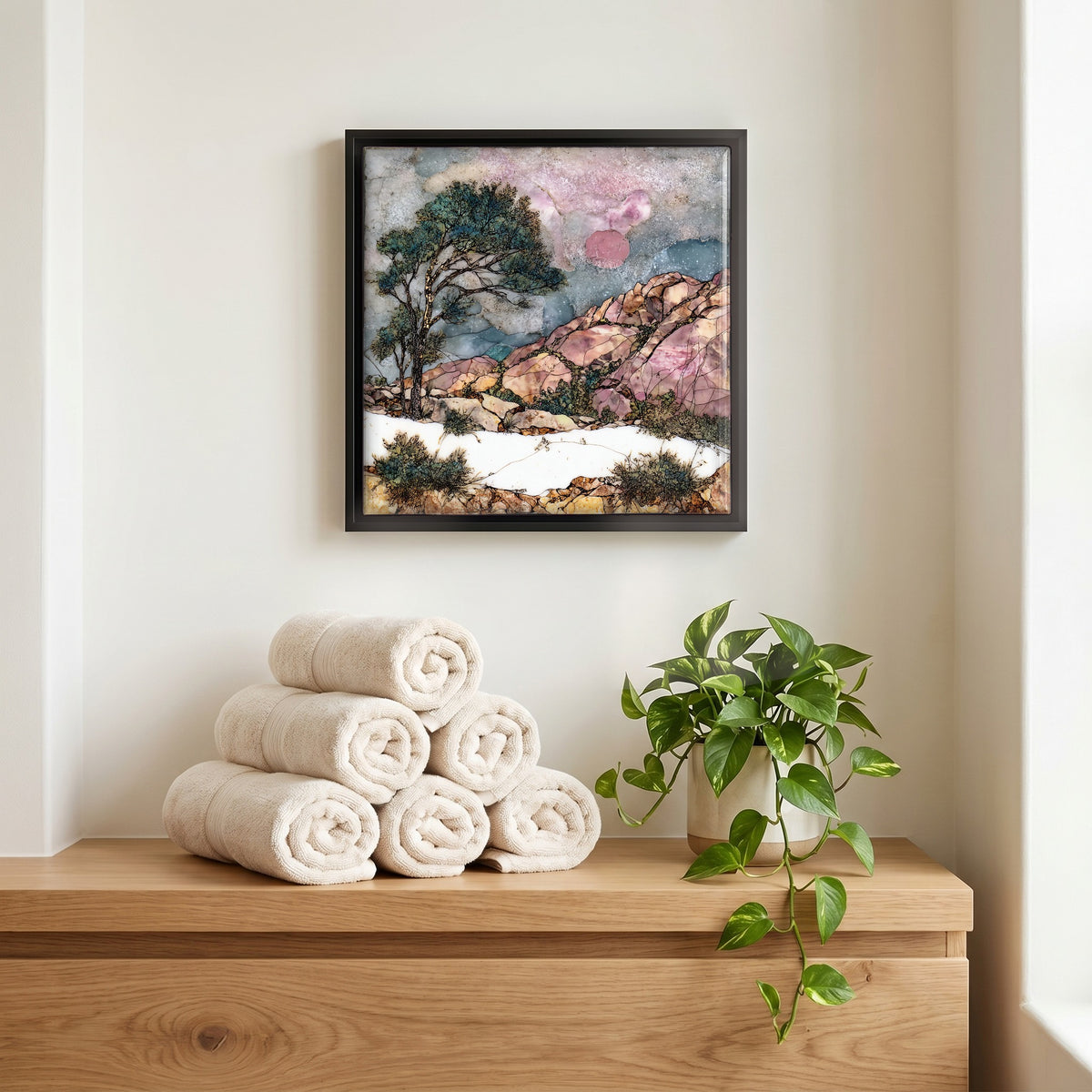 A quiet corner of the bath.