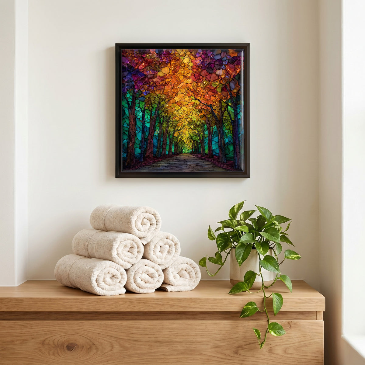 A quiet corner of the bath.