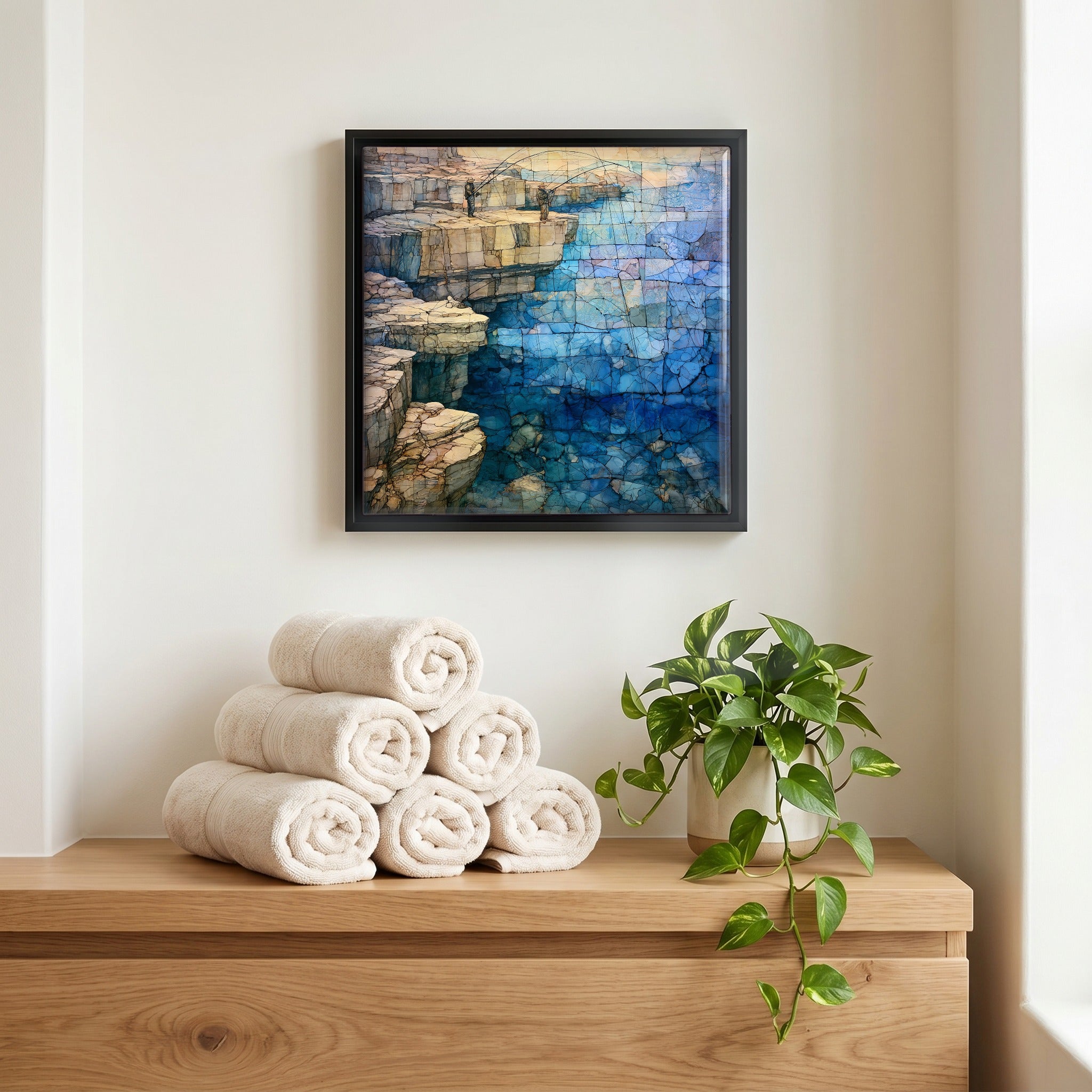 A quiet corner of the bath.
