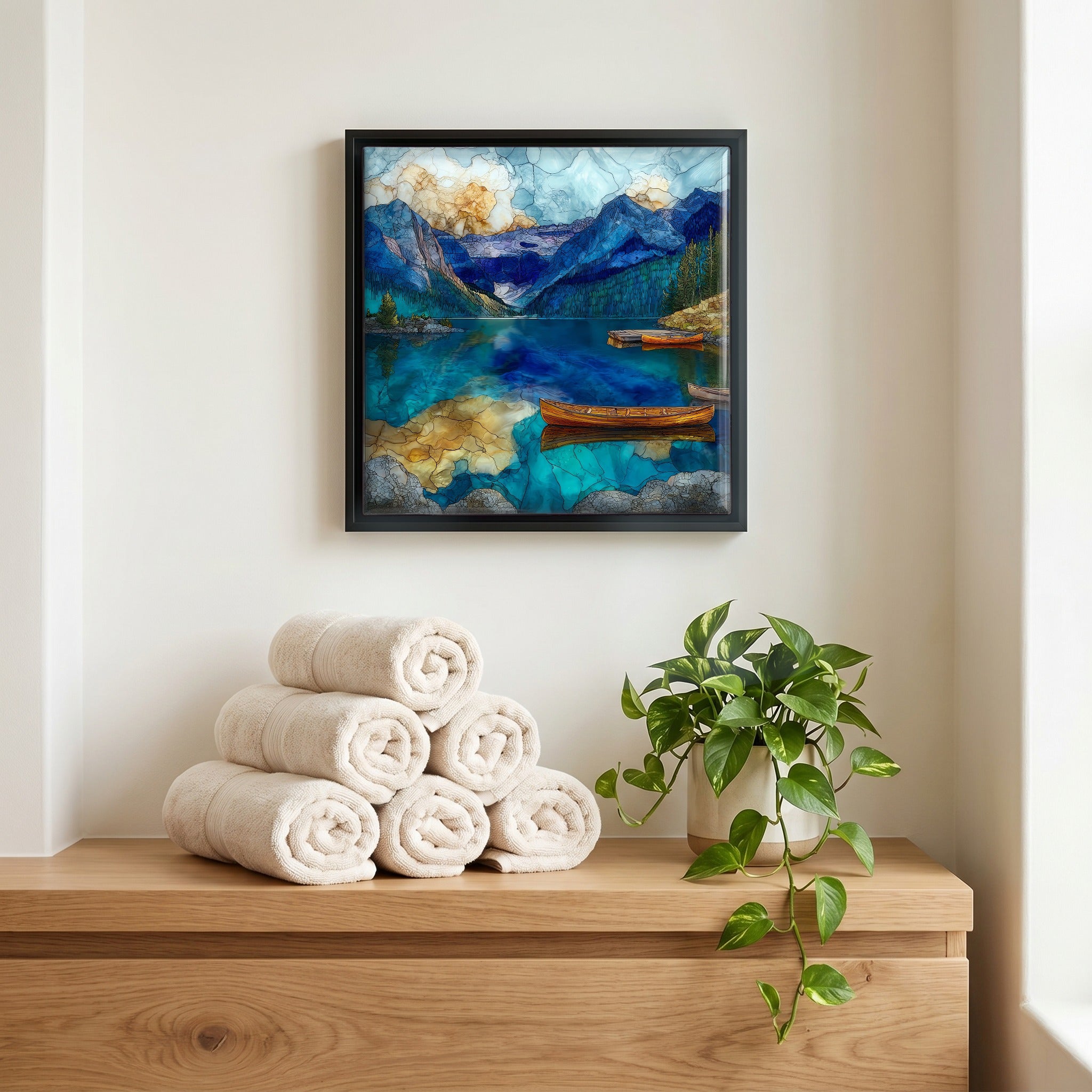 A quiet corner of the bath.