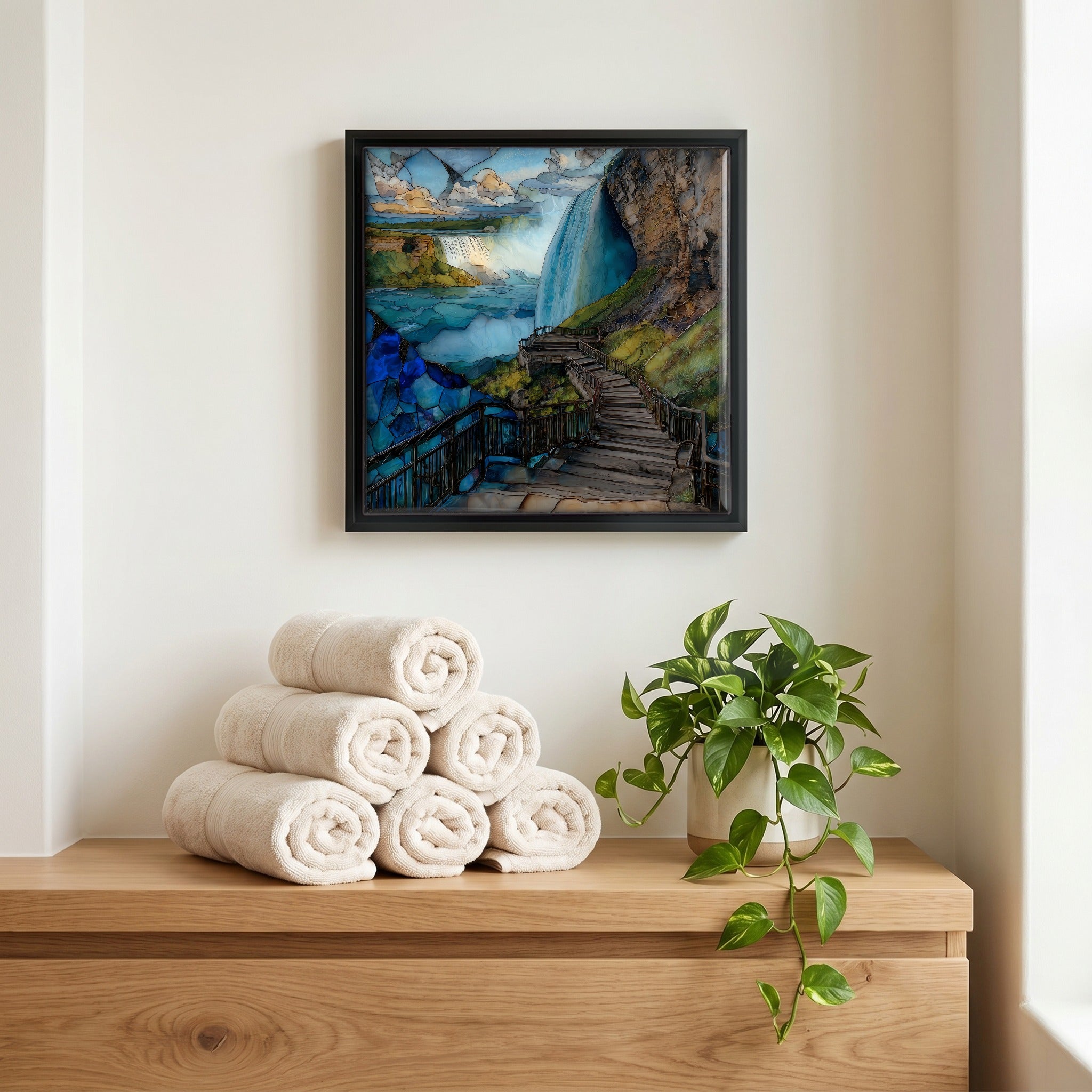 A quiet corner of the bath.
