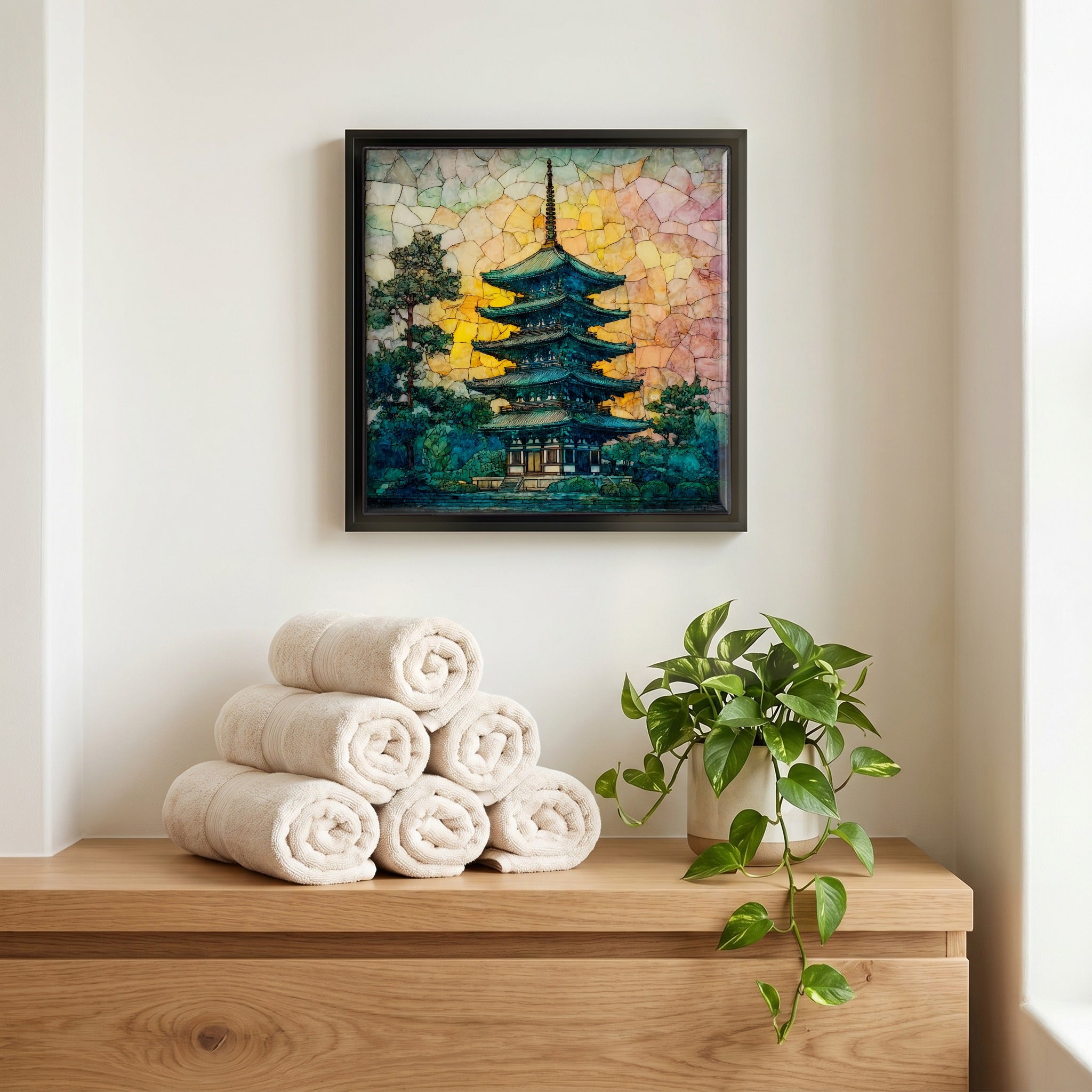 A quiet corner of the bath.