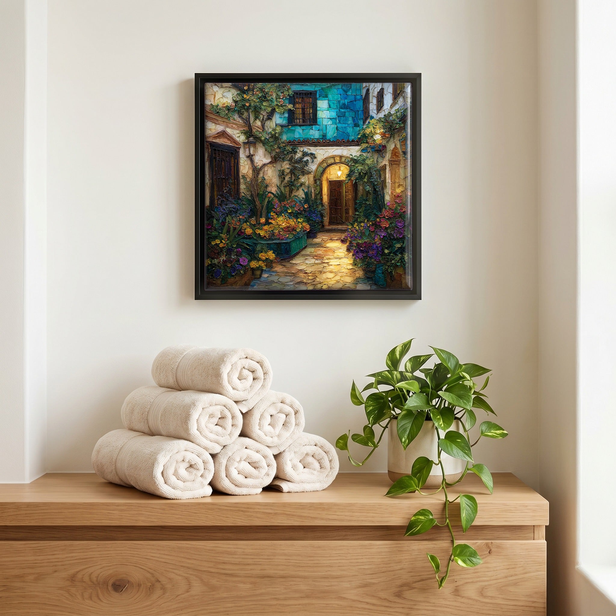 A quiet corner of the bath.