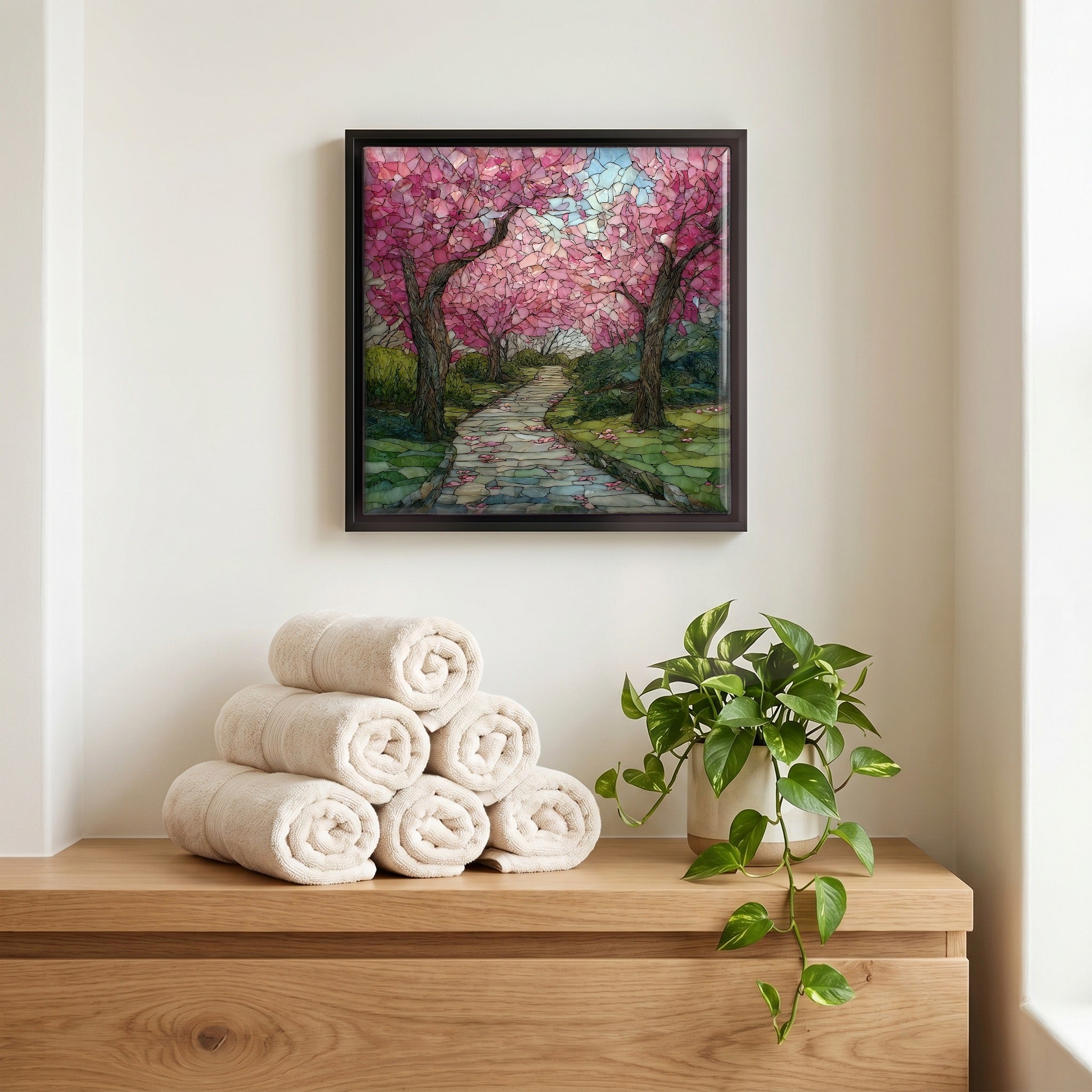 A quiet corner of the bath.