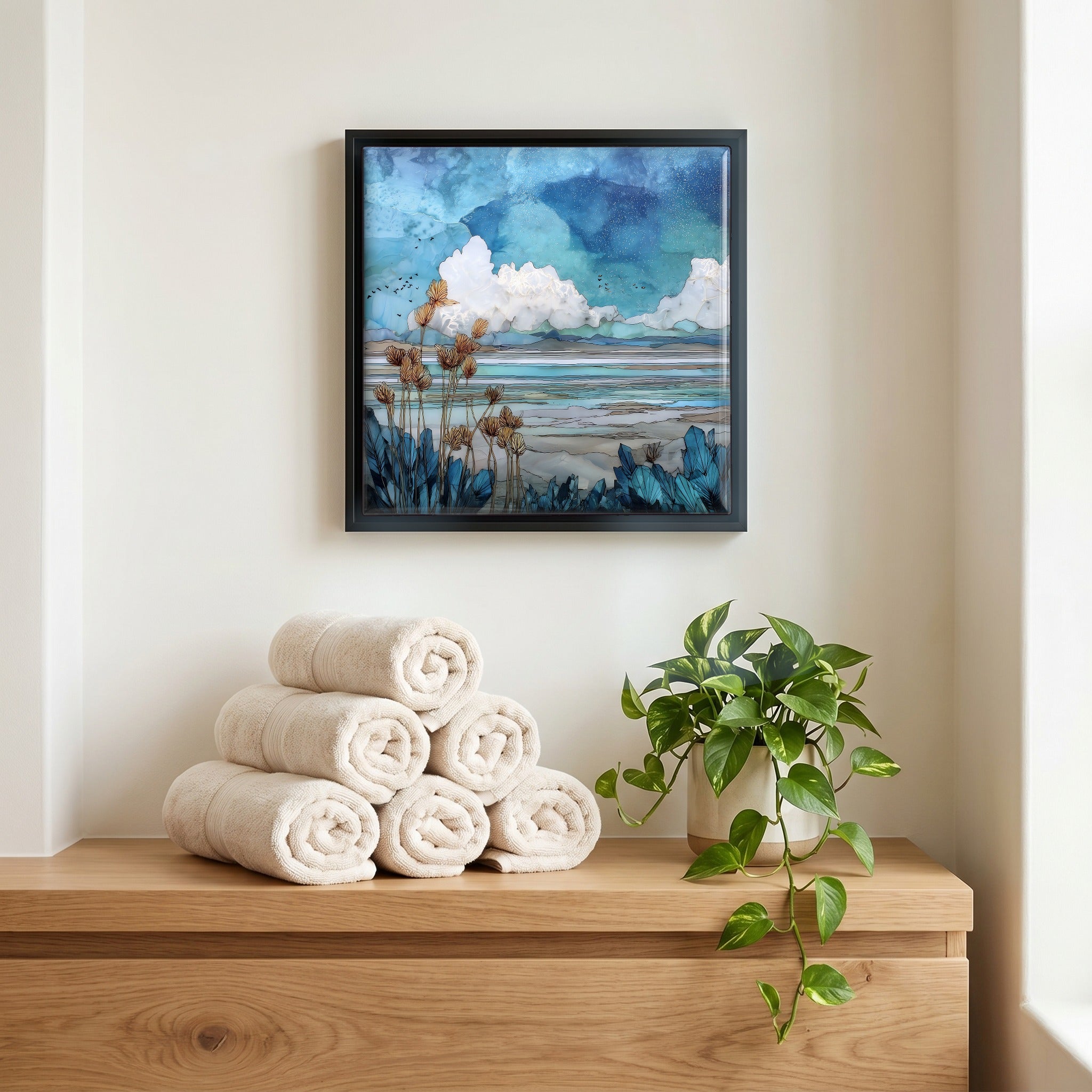 A quiet corner of the bath.