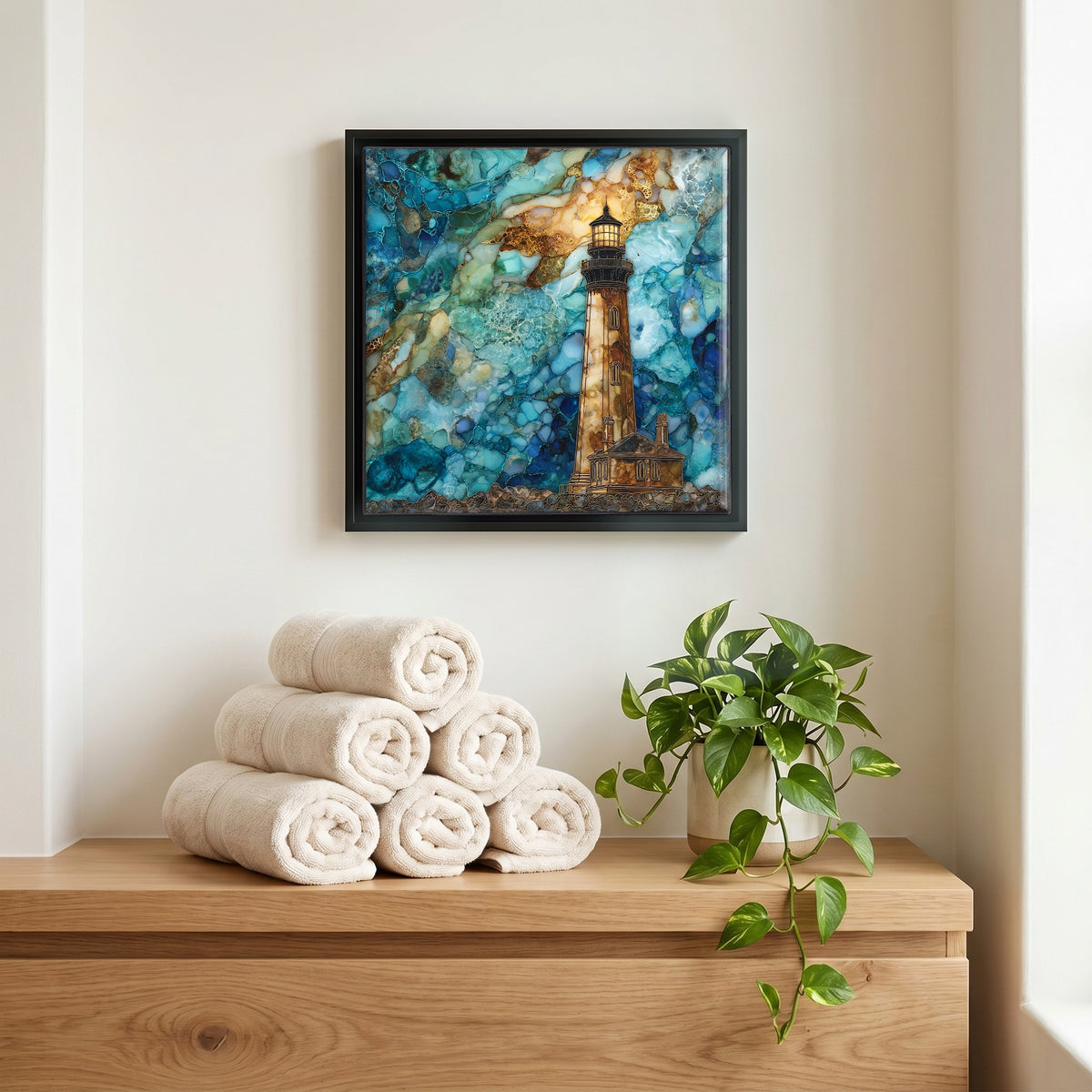 A quiet corner of the bath.