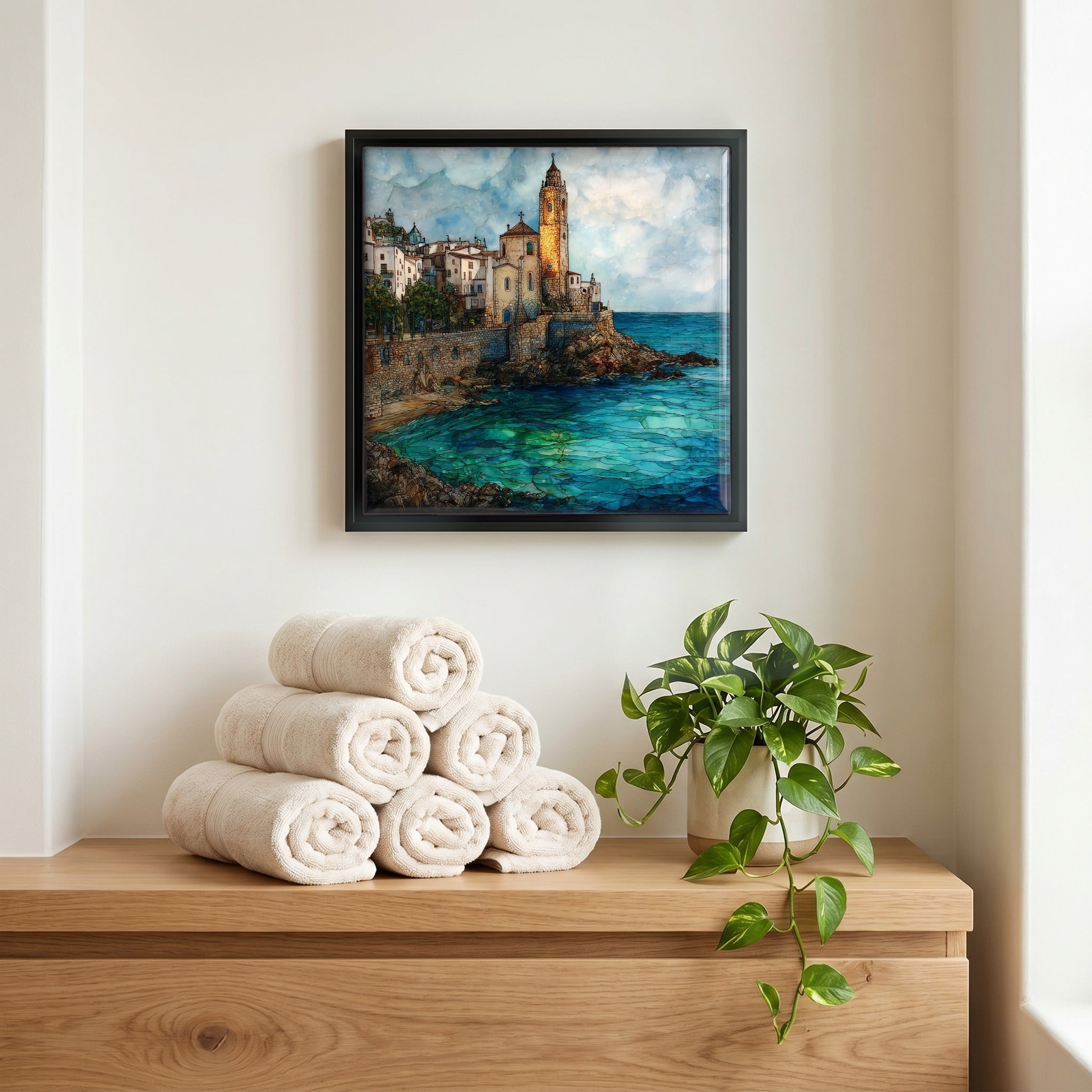 A quiet corner of the bath.