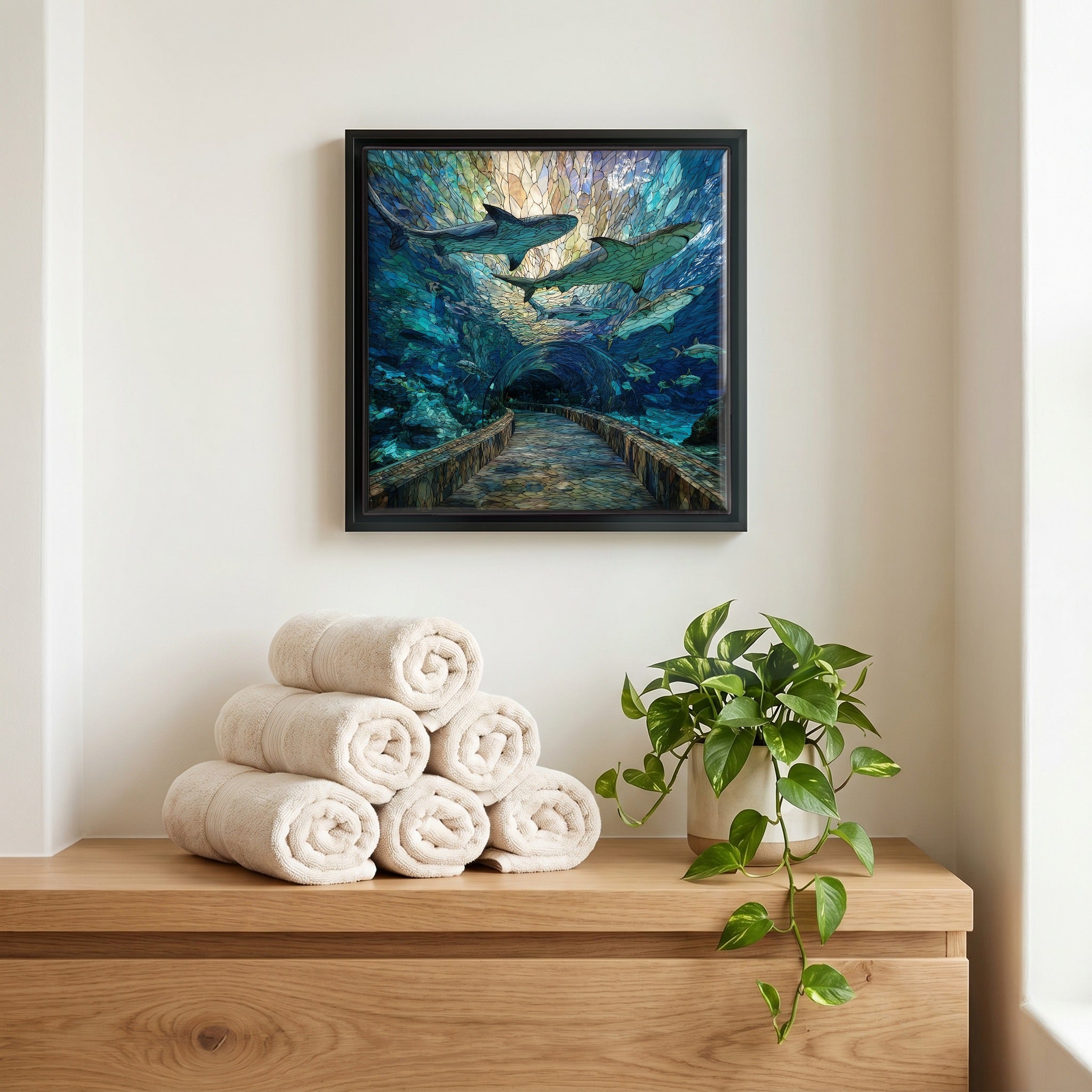 A quiet corner of the bath.