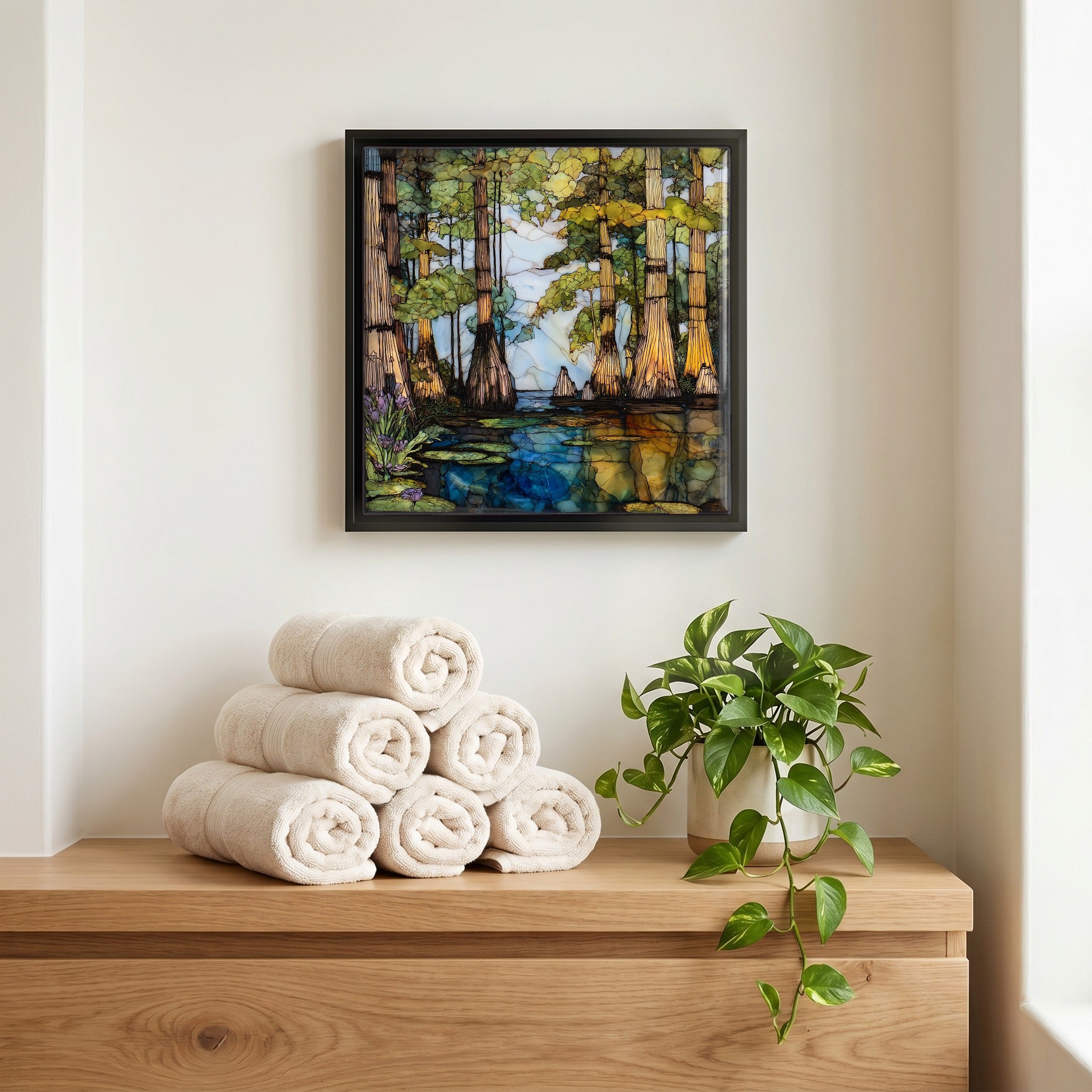 A quiet corner of the bath.
