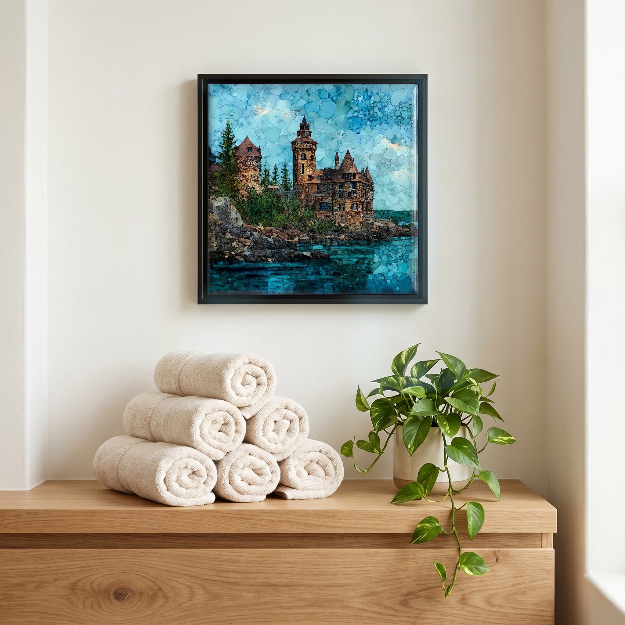 A quiet corner of the bath.