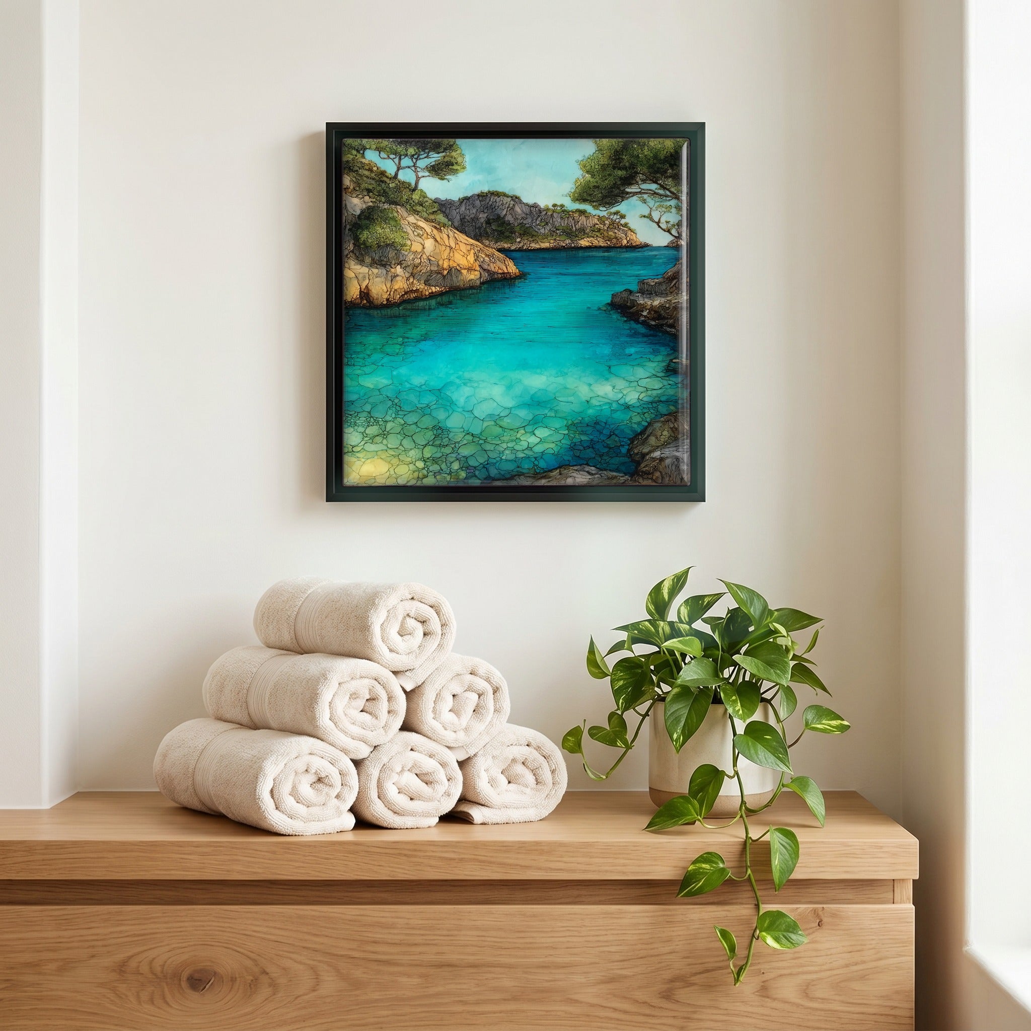 A quiet corner of the bath.