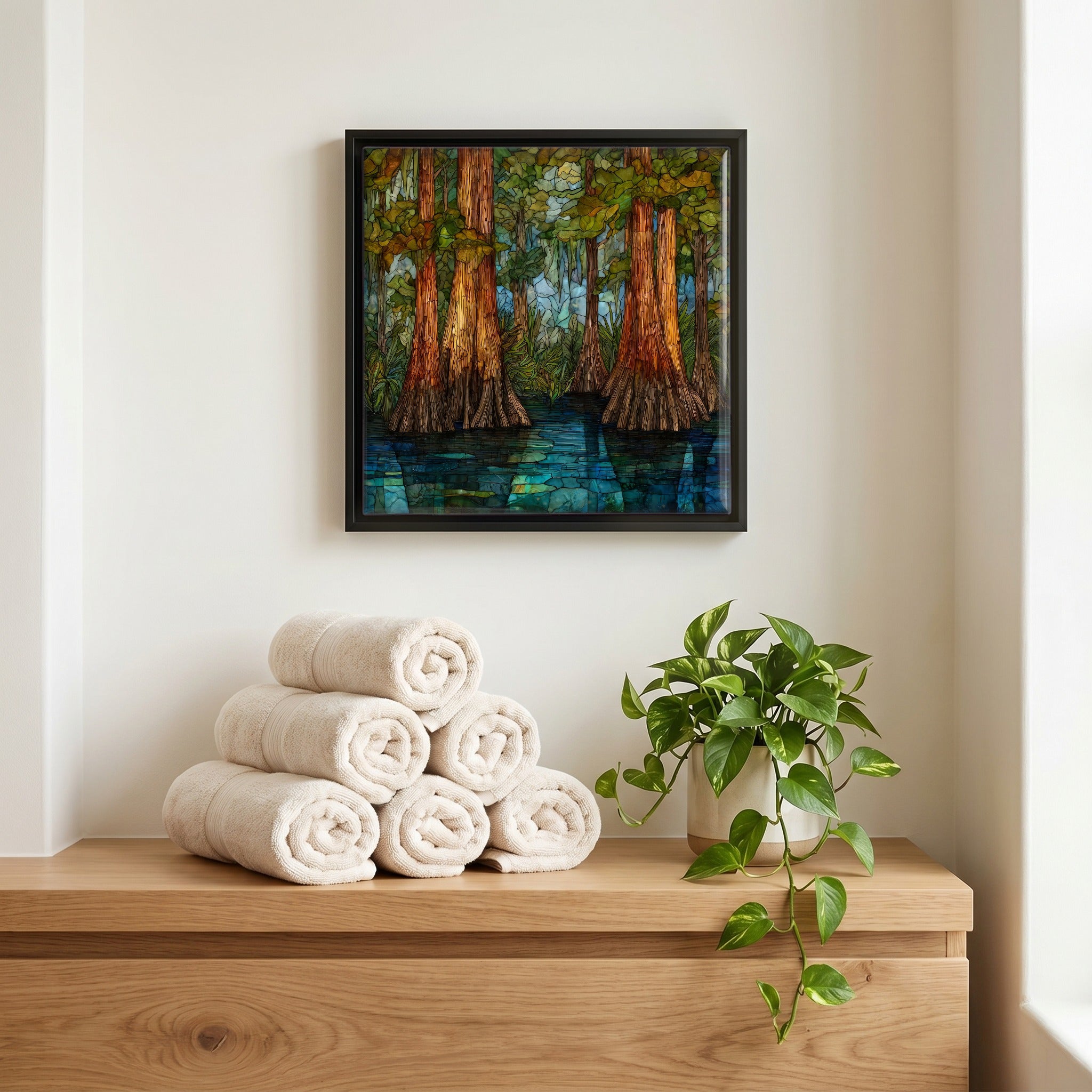 A quiet corner of the bath.