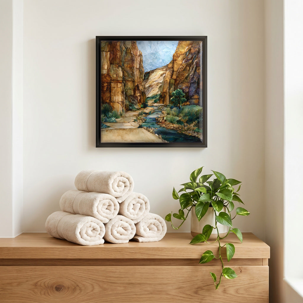 A quiet corner of the bath.