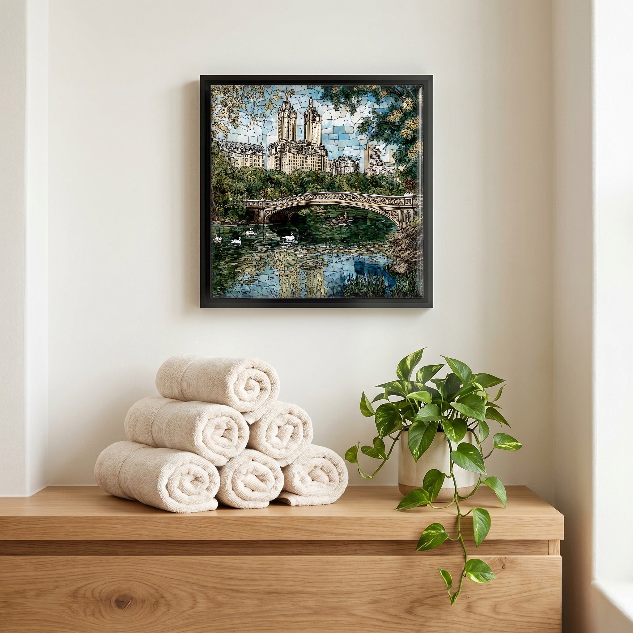 A quiet corner of the bath.