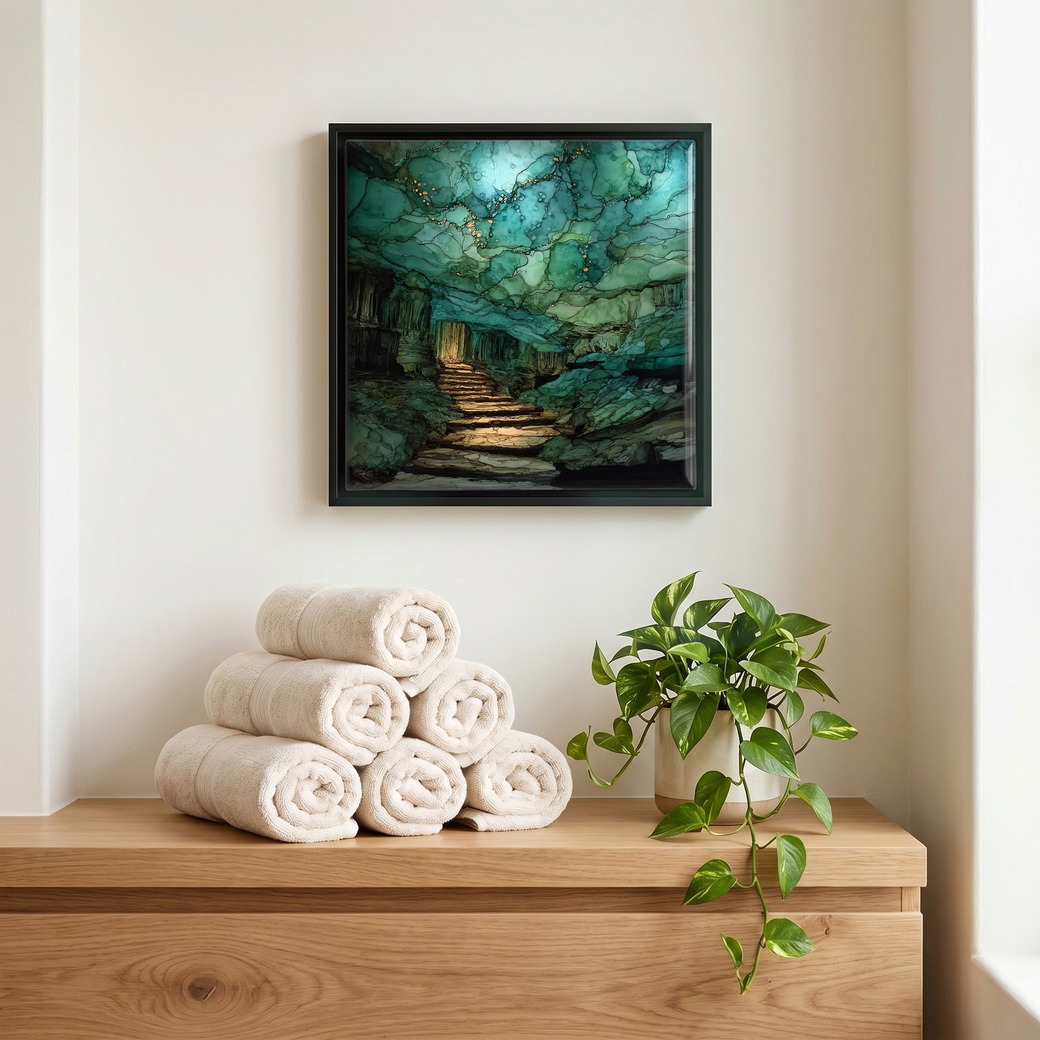 A quiet corner of the bath.