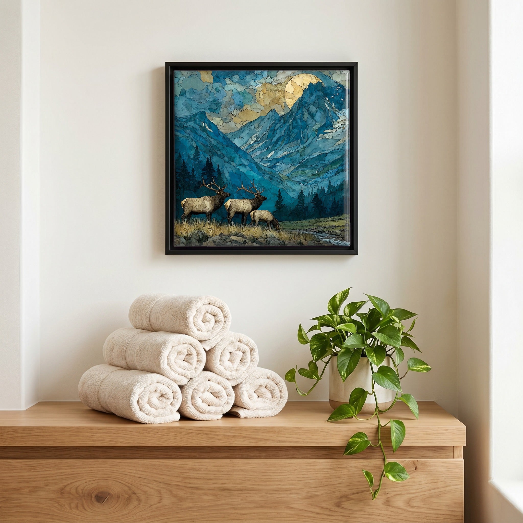 A quiet corner of the bath.