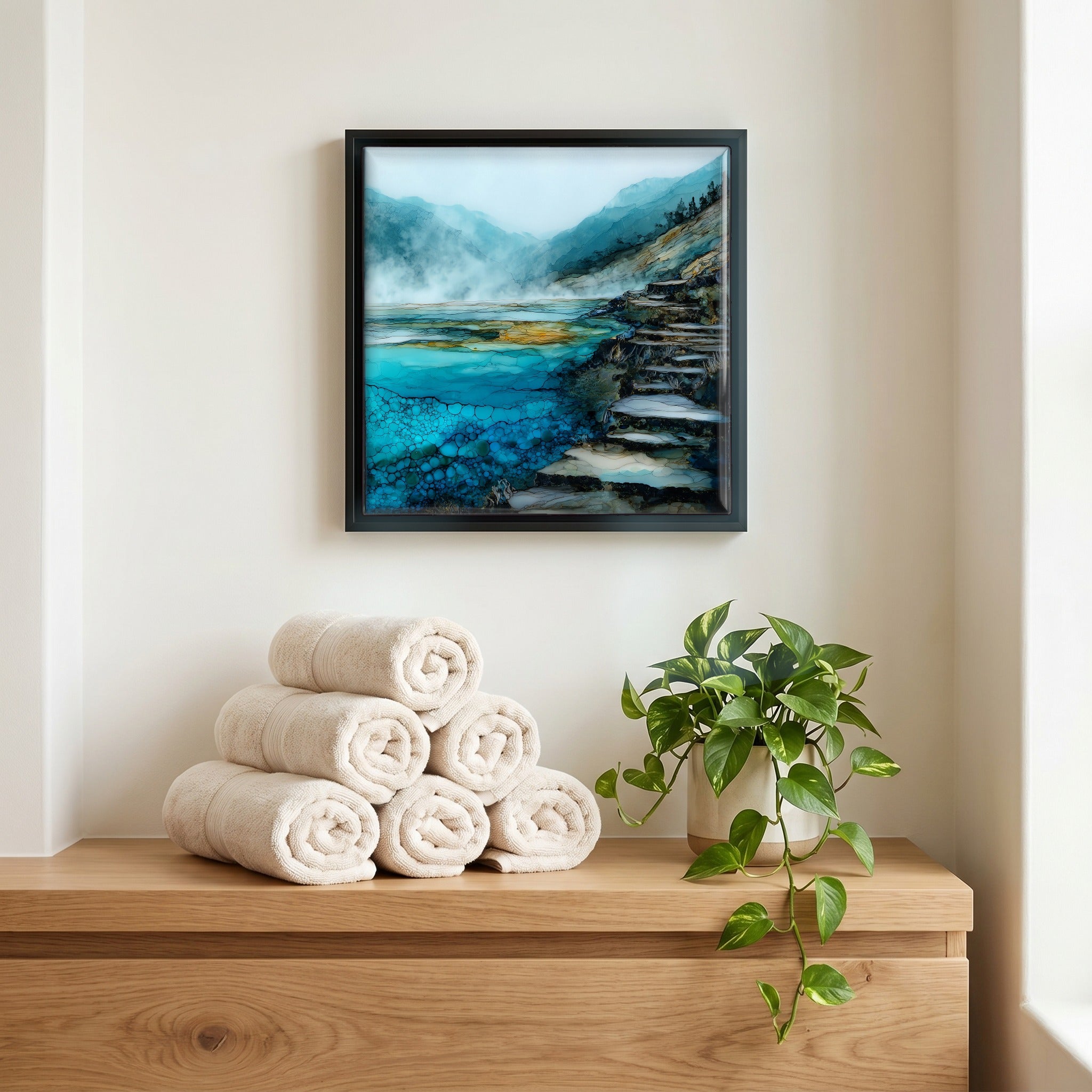 A quiet corner of the bath.
