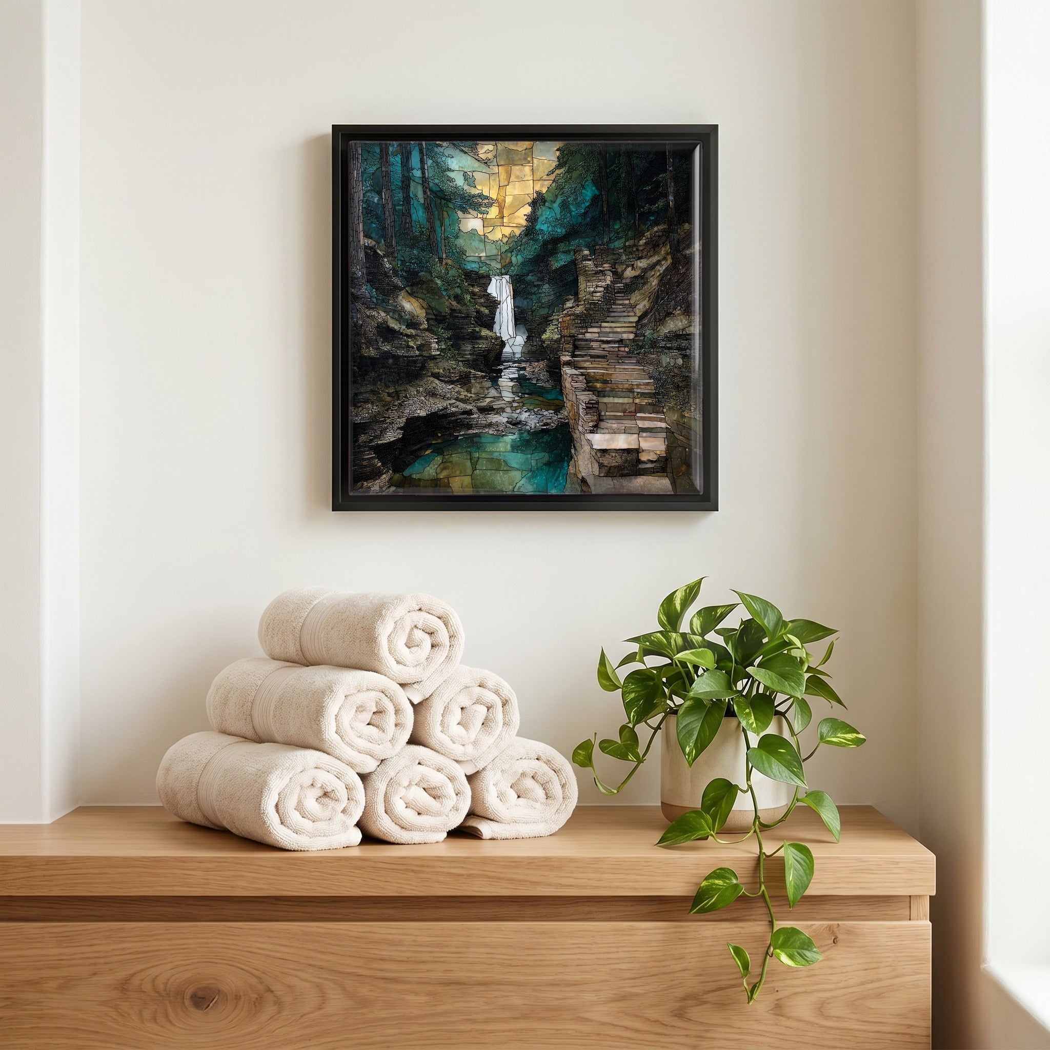 A quiet corner of the bath.