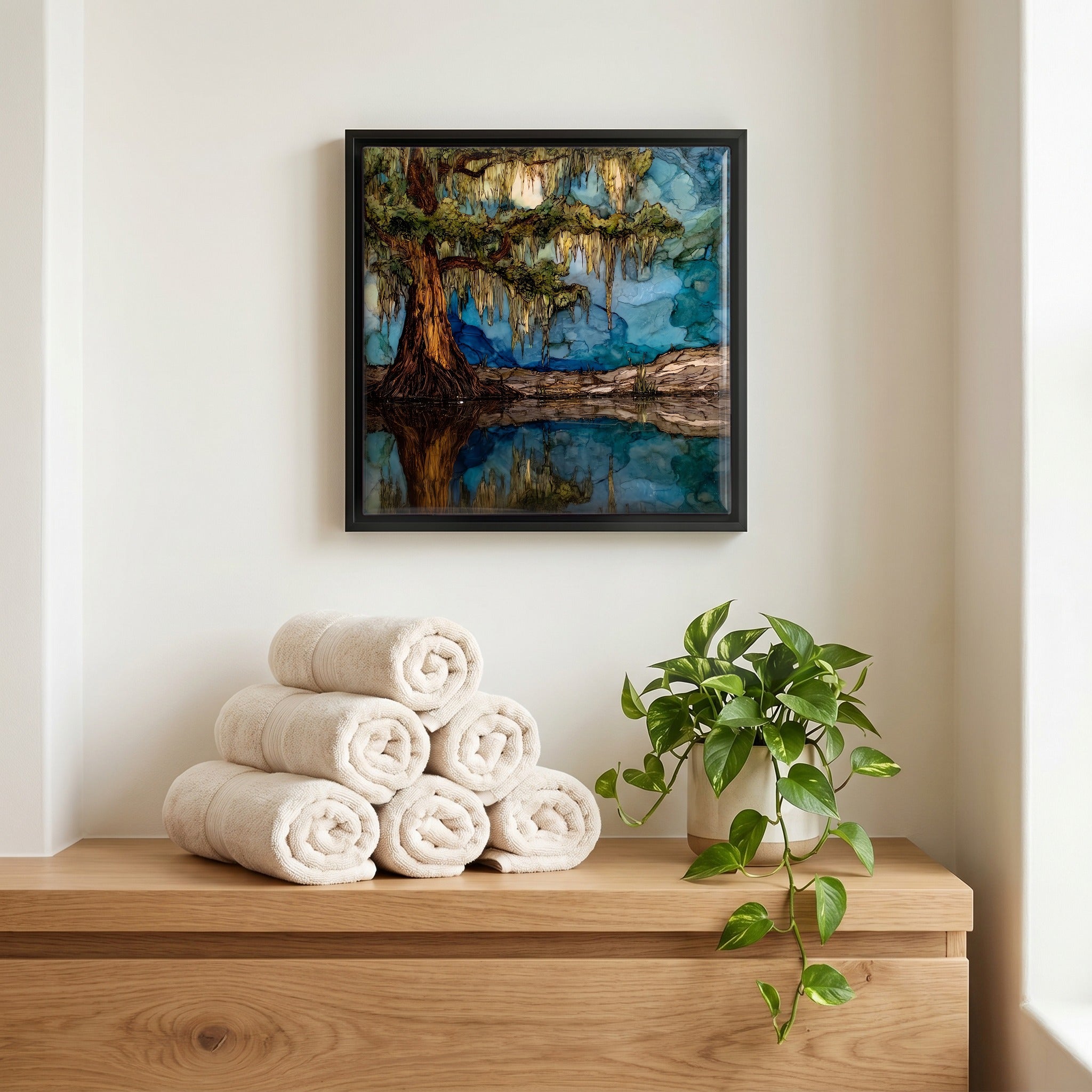 A quiet corner of the bath.