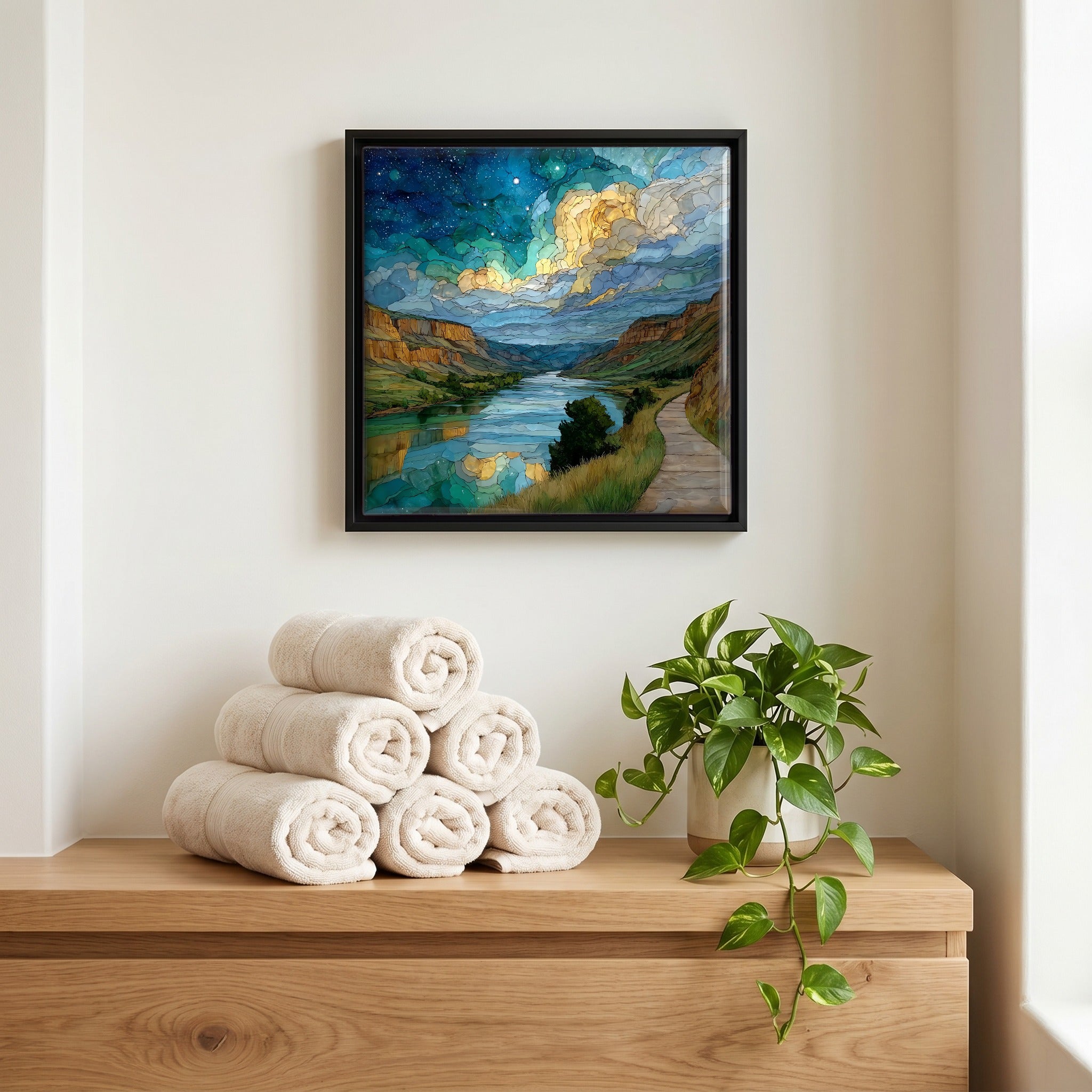 A quiet corner of the bath.