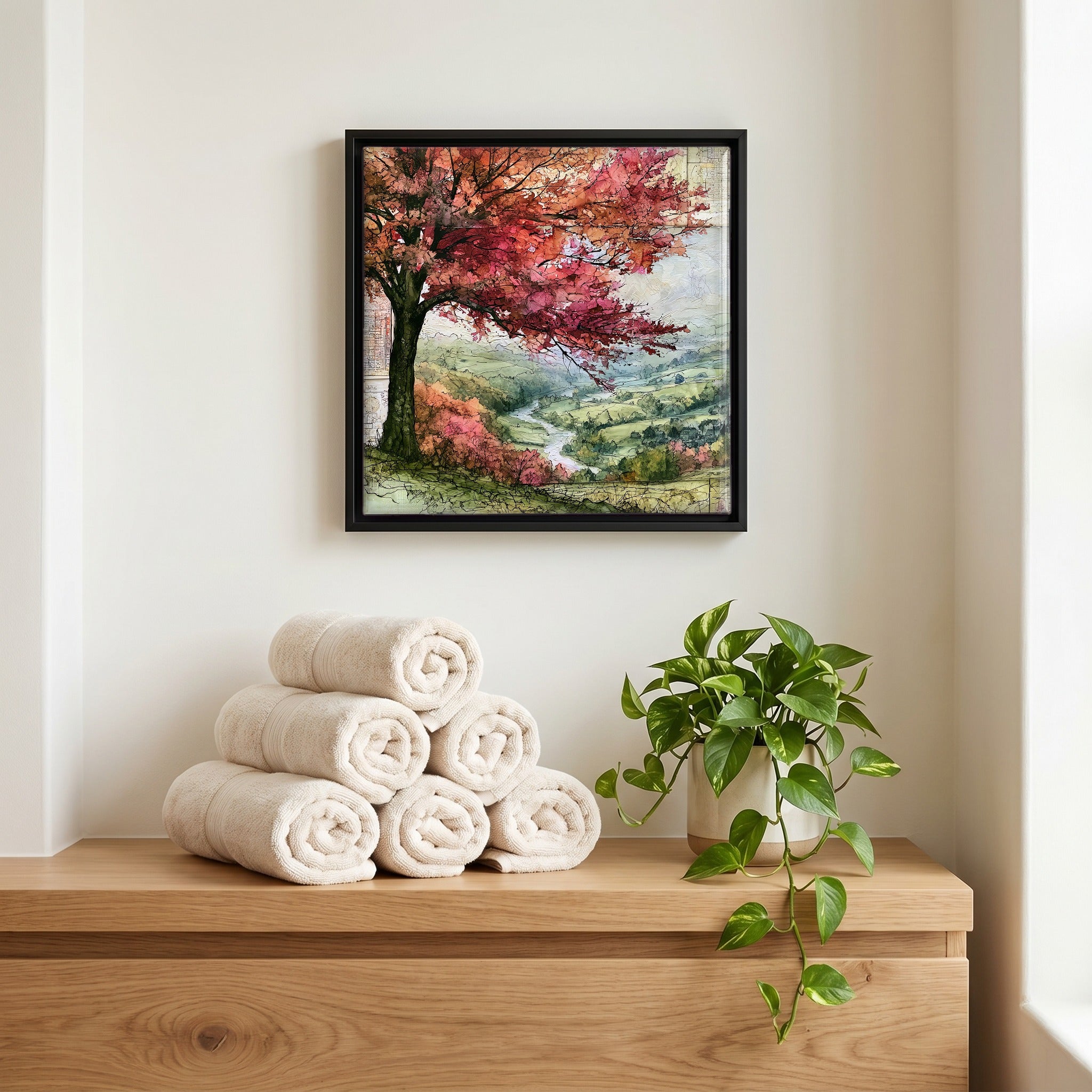 A quiet corner of the bath.