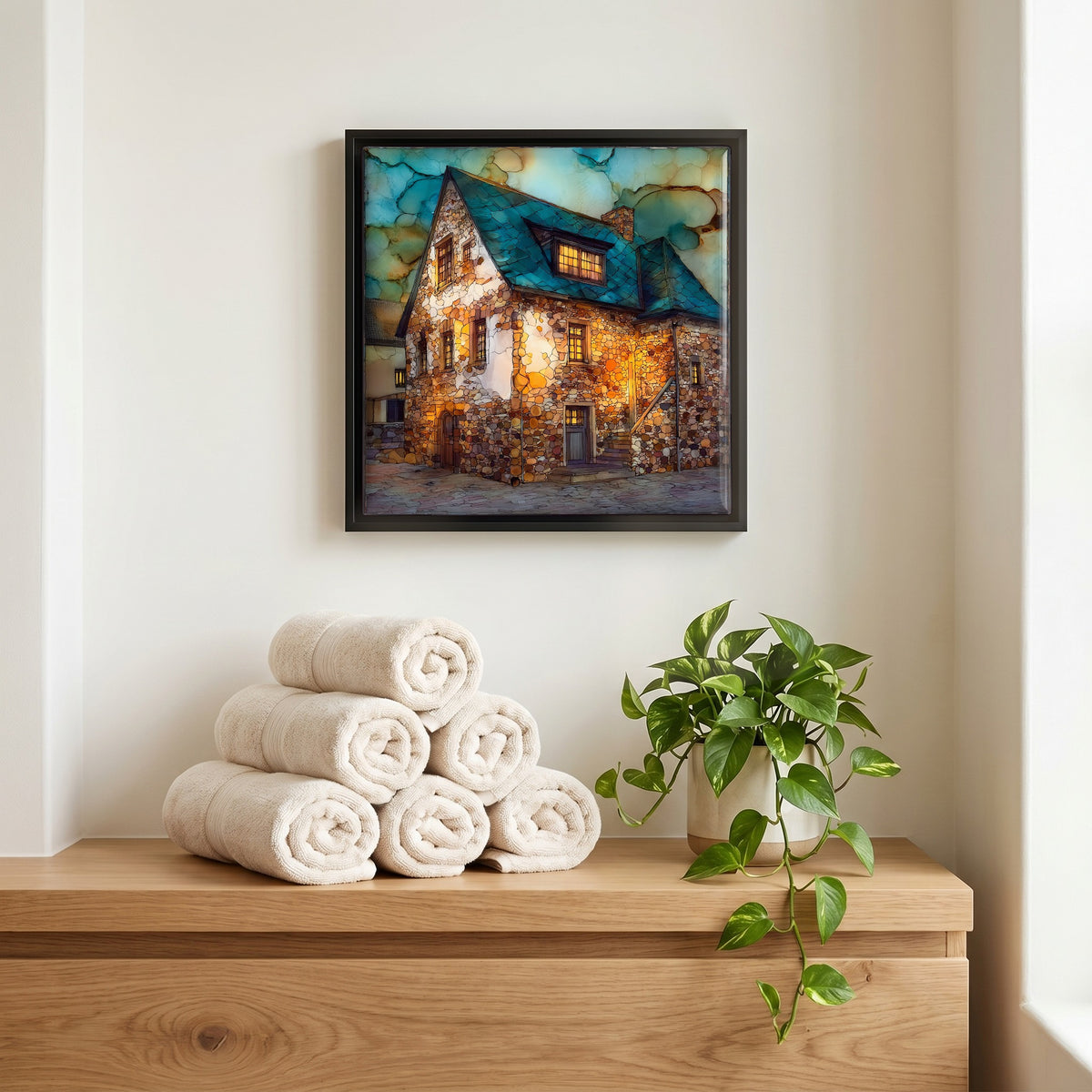 A quiet corner of the bath.