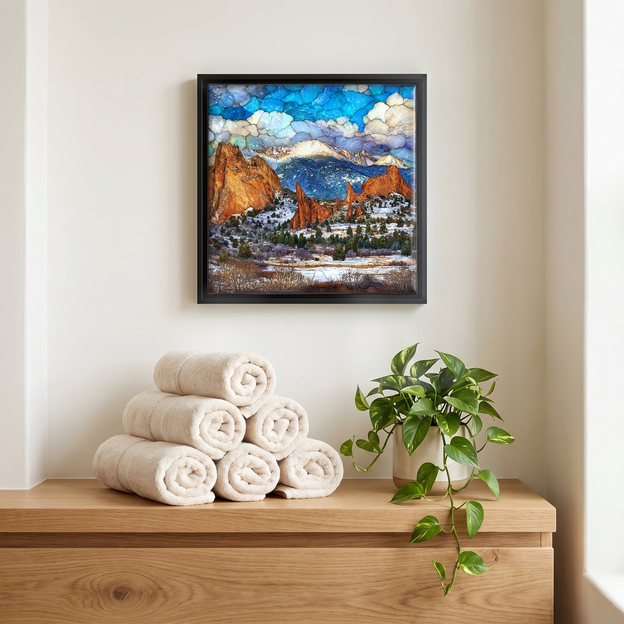 A quiet corner of the bath.