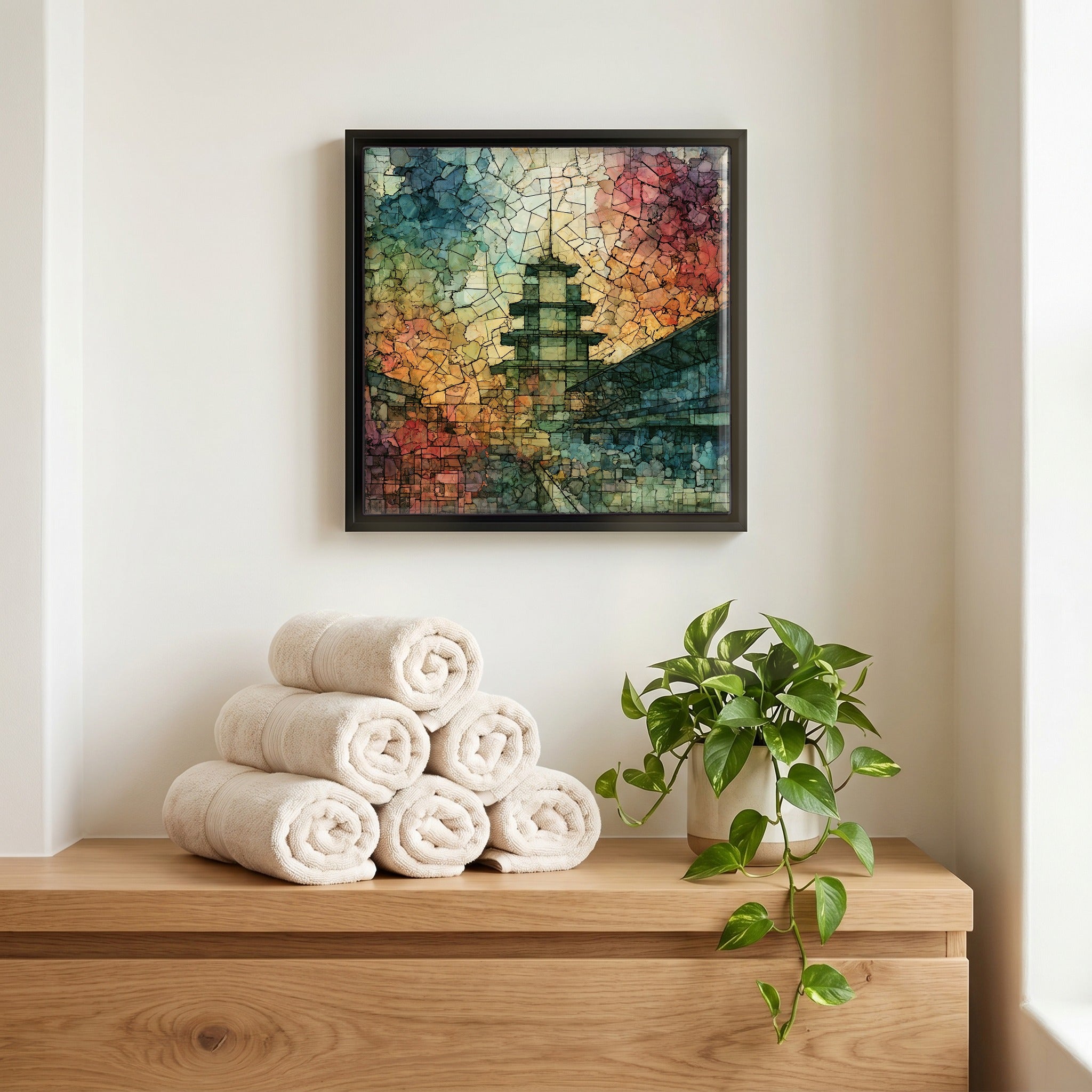 A quiet corner of the bath.