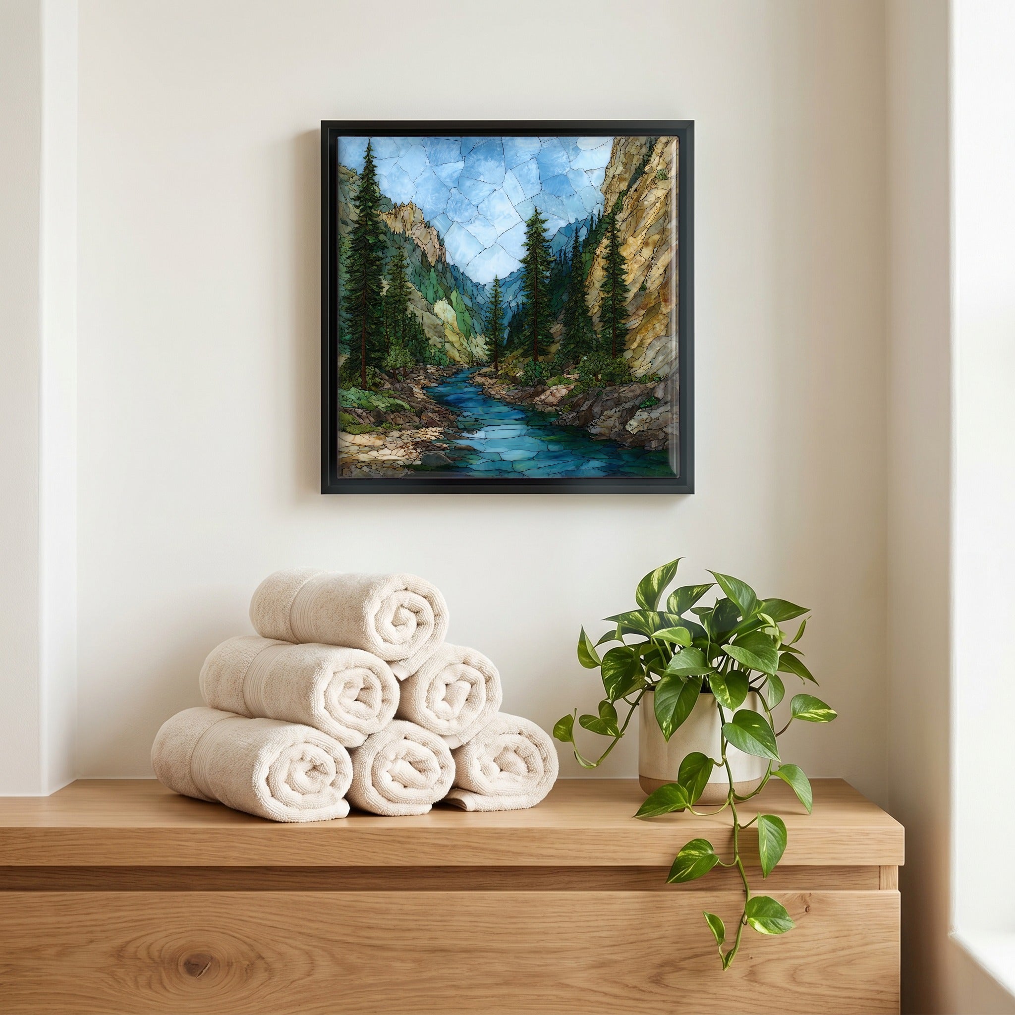 A quiet corner of the bath.