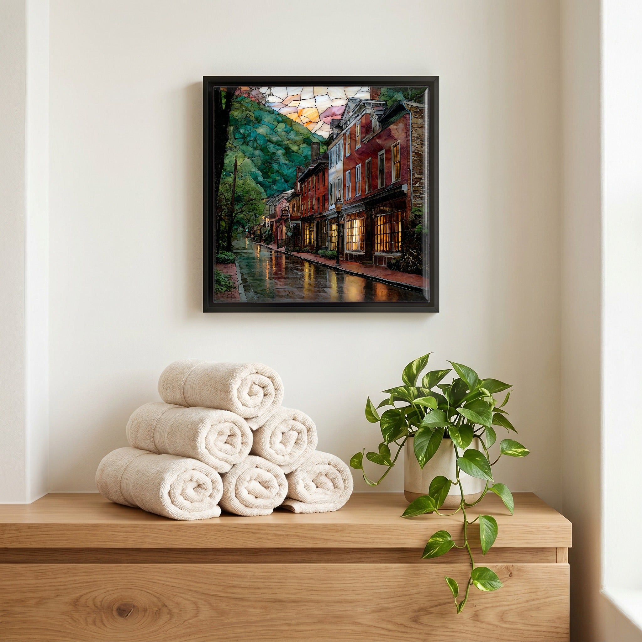 A quiet corner of the bath.